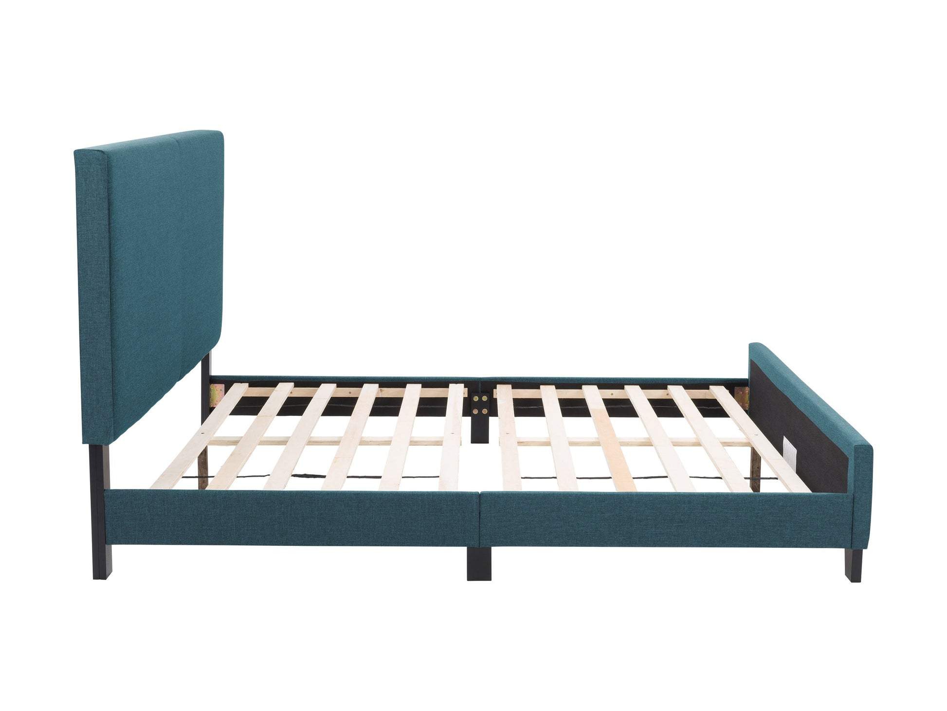 Blue Contemporary Queen Bed Juniper Collection product image by CorLiving#color_juniper-blue