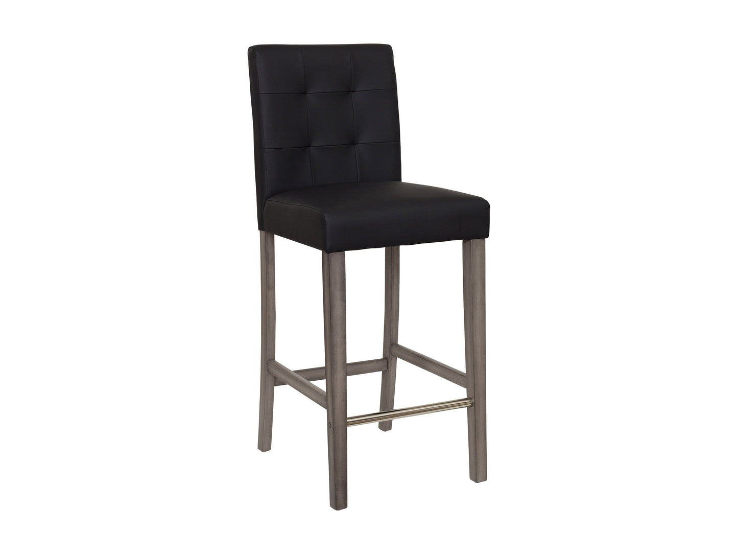graphite black Wood Bar Stool Bar Height Leila Collection product image by CorLiving#color_graphite-black