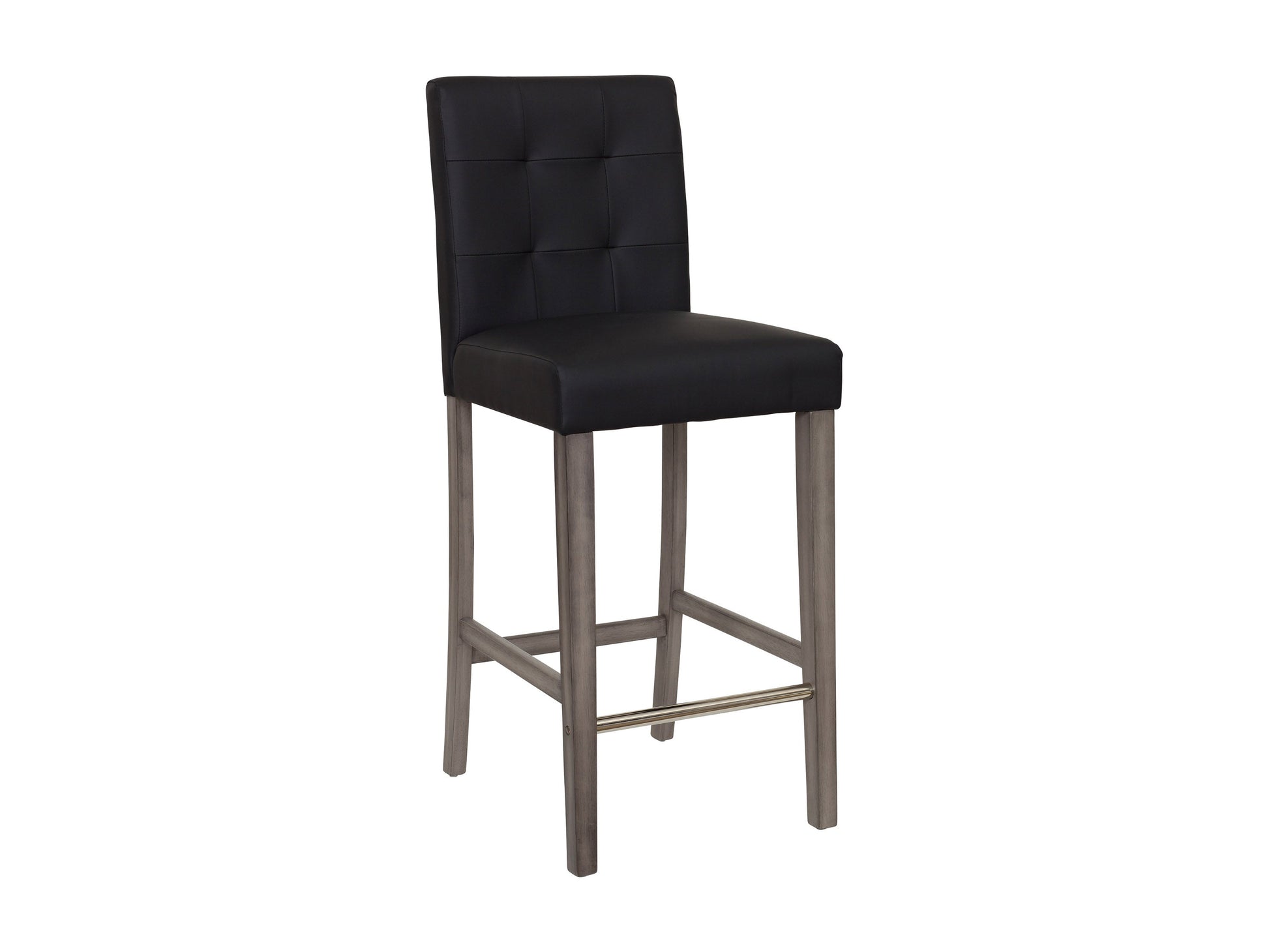 graphite black Wood Bar Stool Bar Height Leila Collection product image by CorLiving#color_graphite-black