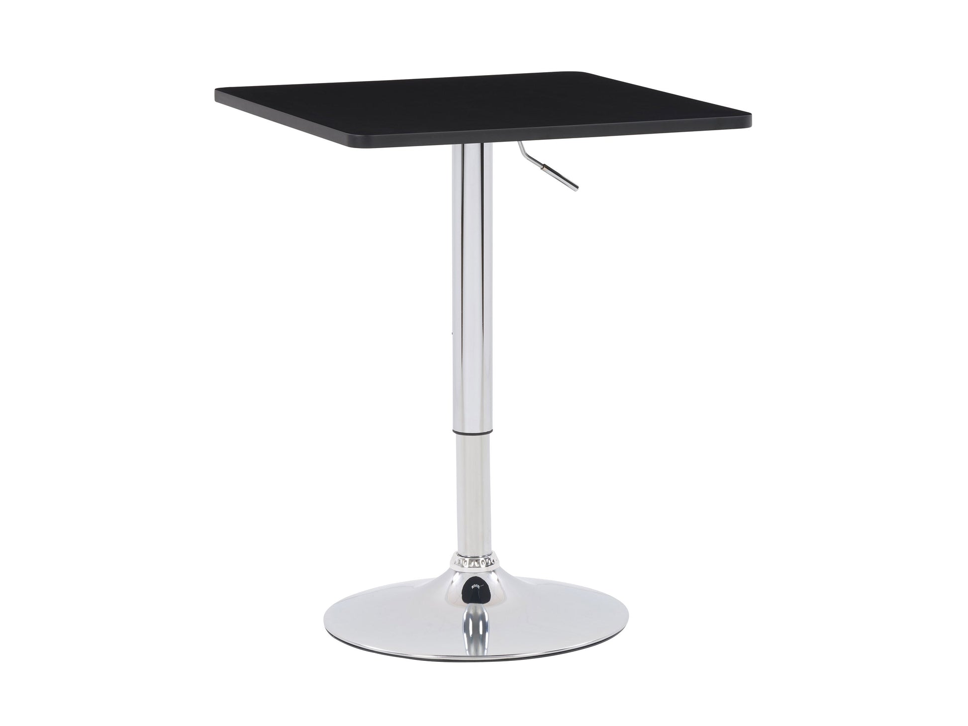 black Adjustable Height Bar Table, Square Maya Collection product image by CorLiving#color_black