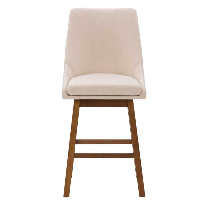 beige and brown High Back Bar Stools Set of 2 Luca Collection product image by CorLiving#color_dpt-beige