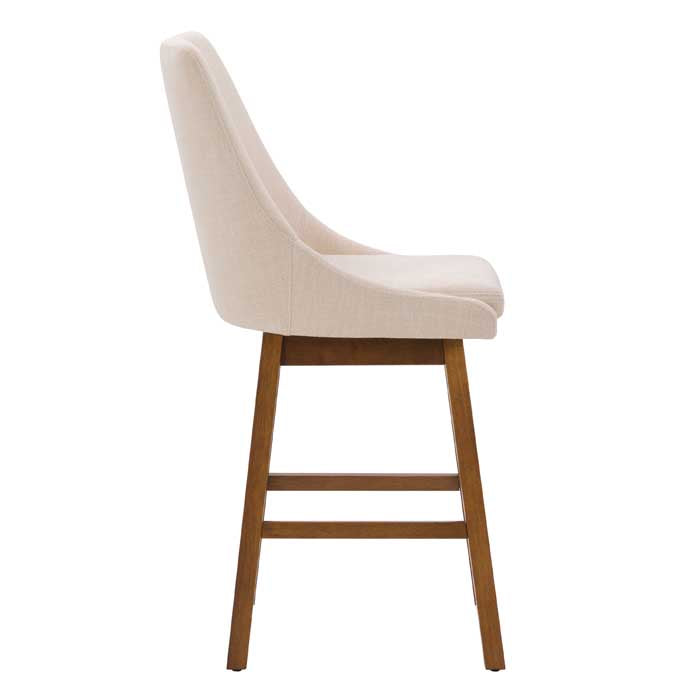 beige and brown High Back Bar Stools Set of 2 Luca Collection product image by CorLiving#color_dpt-beige