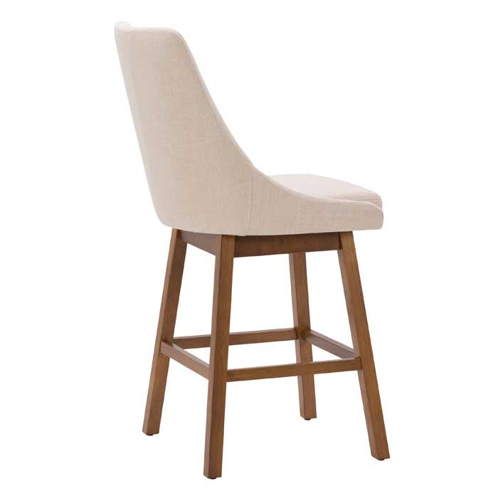 beige and brown High Back Bar Stools Set of 2 Luca Collection product image by CorLiving#color_dpt-beige