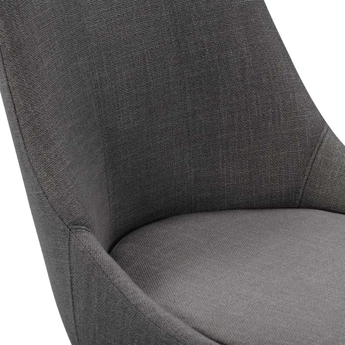 dark grey and brown High Back Bar Stools Set of 2 Luca Collection detail image by CorLiving#color_dpt-dark-grey