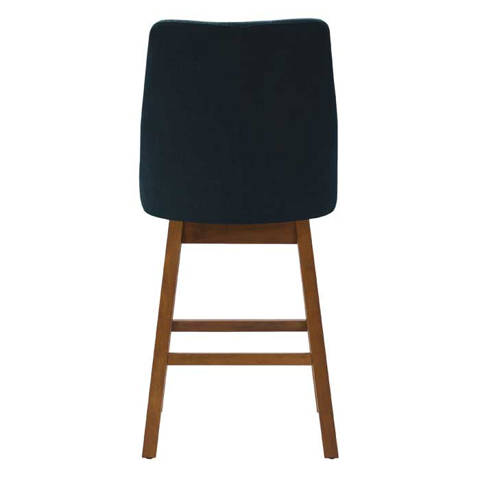 navy blue and brown High Back Bar Stools Set of 2 Luca Collection product image by CorLiving#color_dpt-blue