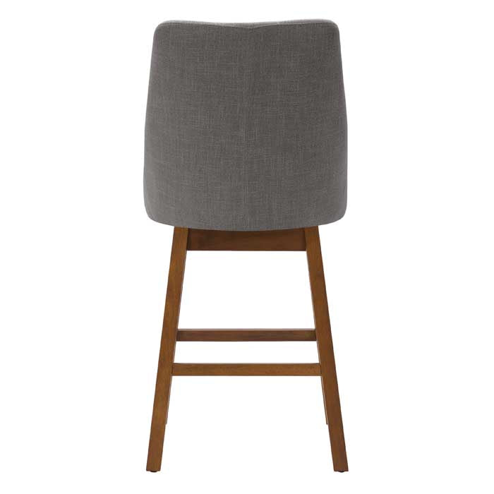 light grey and brown High Back Bar Stools Set of 2 Luca Collection product image by CorLiving#color_dpt-grey