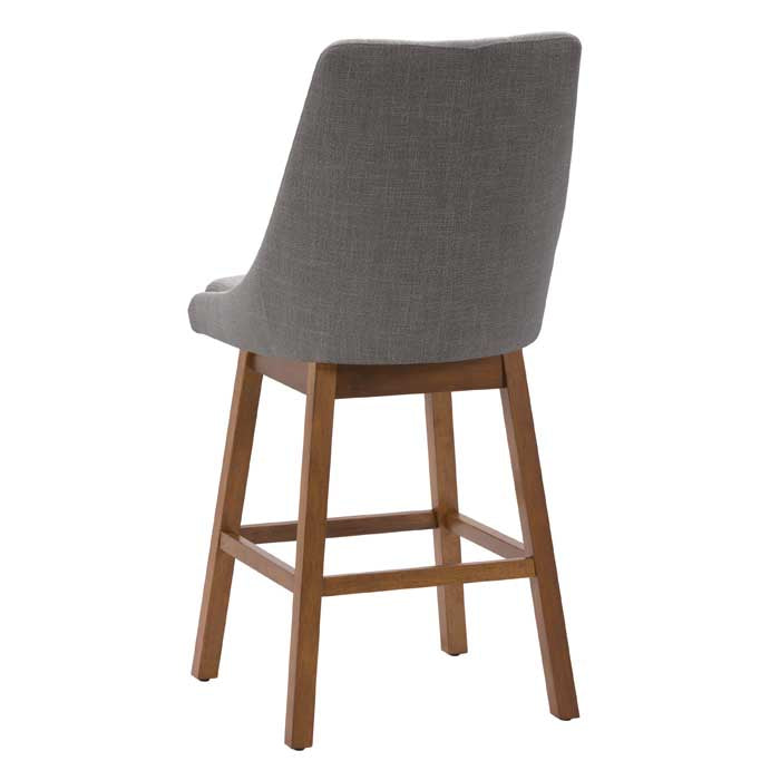 light grey and brown High Back Bar Stools Set of 2 Luca Collection product image by CorLiving#color_dpt-grey