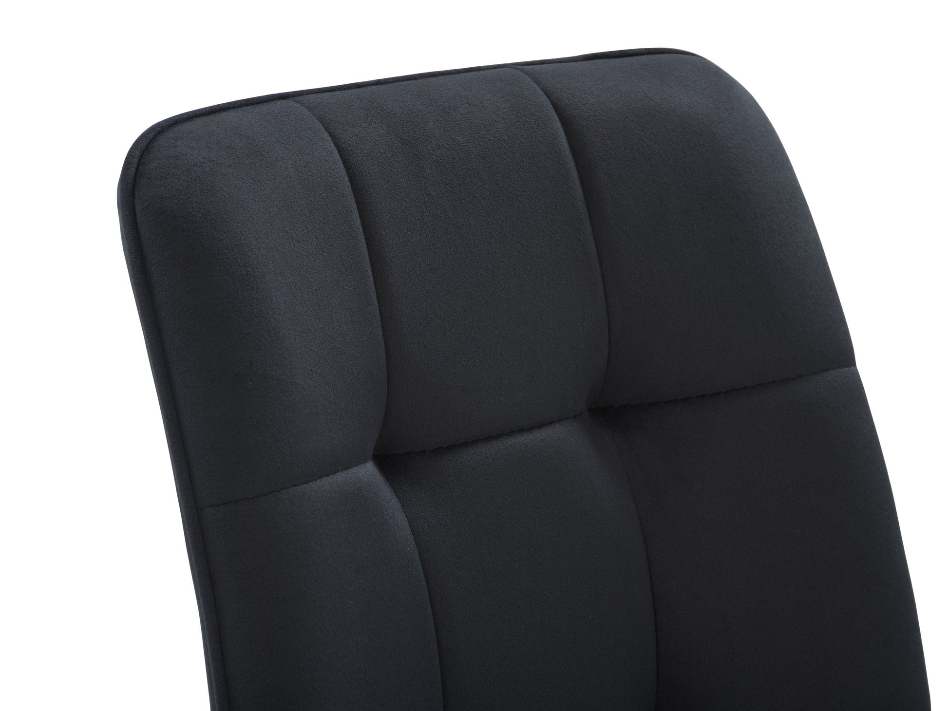 black Velvet Upholstered Dining Chairs, Set of 2 Nash Collection detail image by CorLiving#color_black