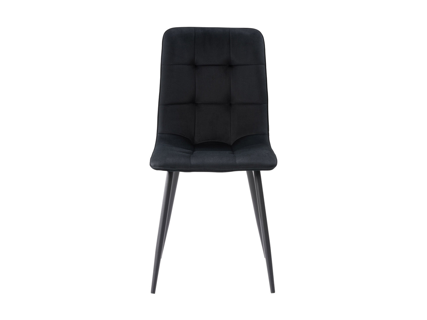black Velvet Upholstered Dining Chairs, Set of 2 Nash Collection product image by CorLiving#color_black