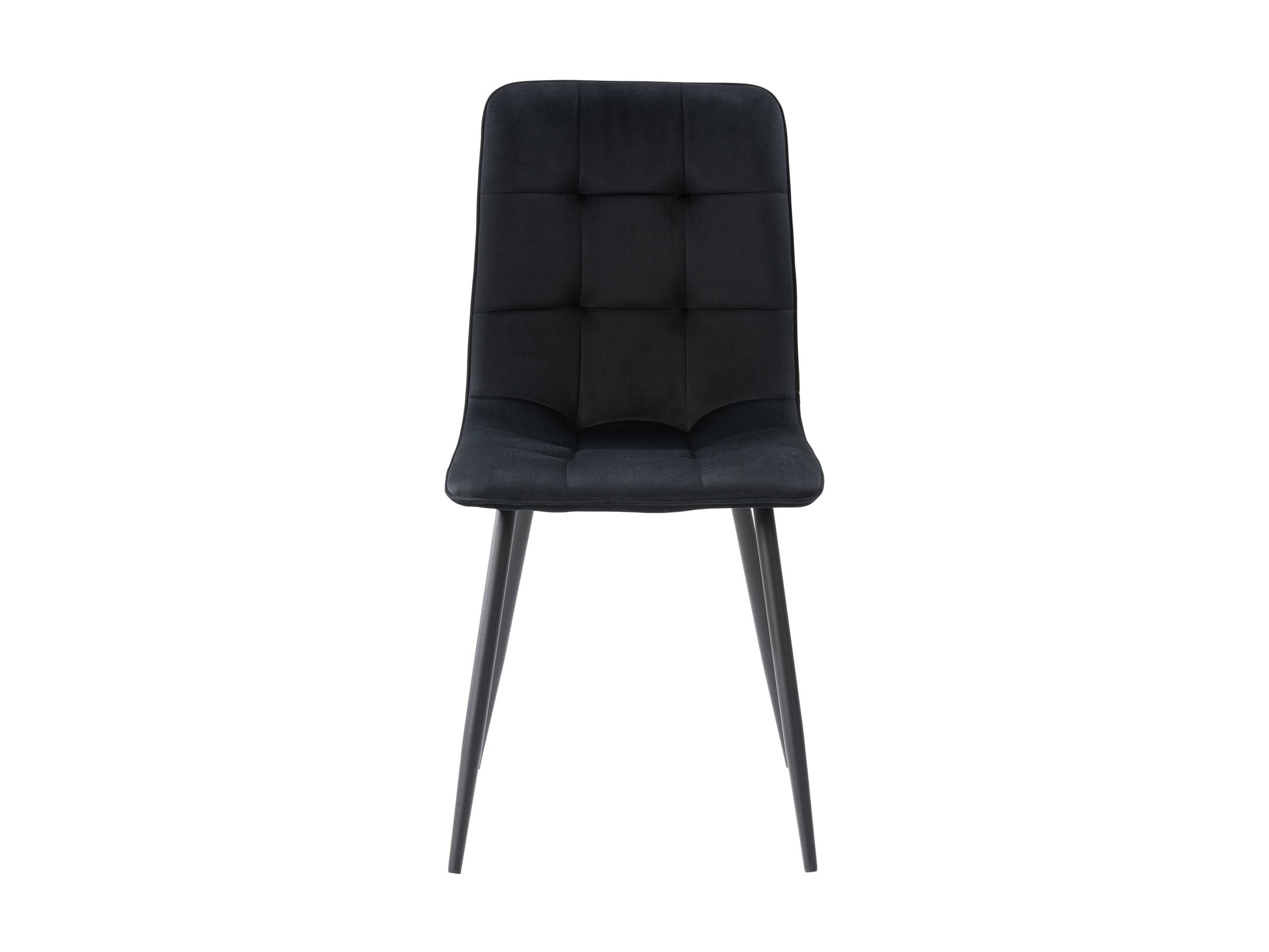 black Velvet Upholstered Dining Chairs, Set of 2 Nash Collection product image by CorLiving#color_black