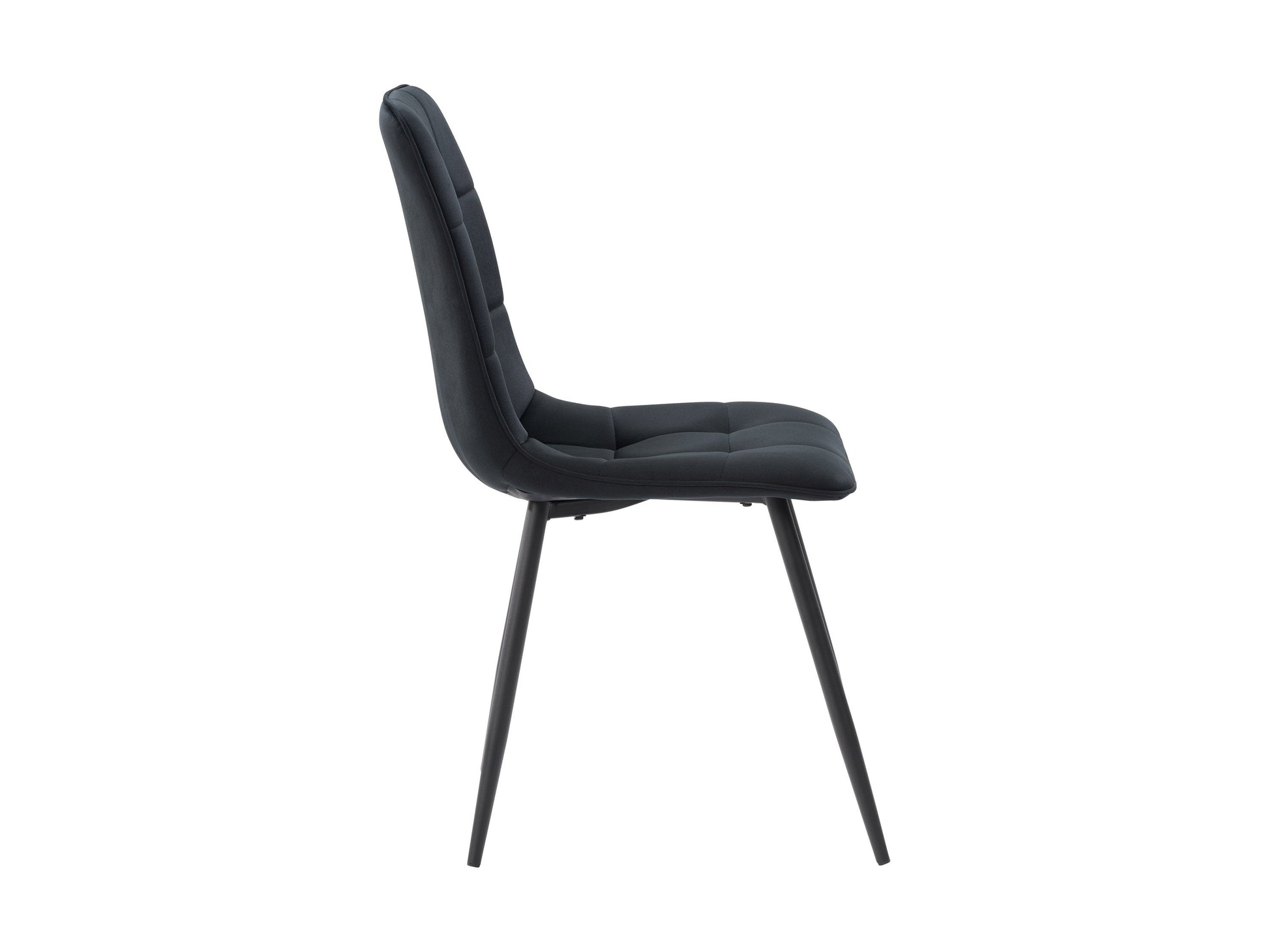 black Velvet Upholstered Dining Chairs, Set of 2 Nash Collection product image by CorLiving#color_black
