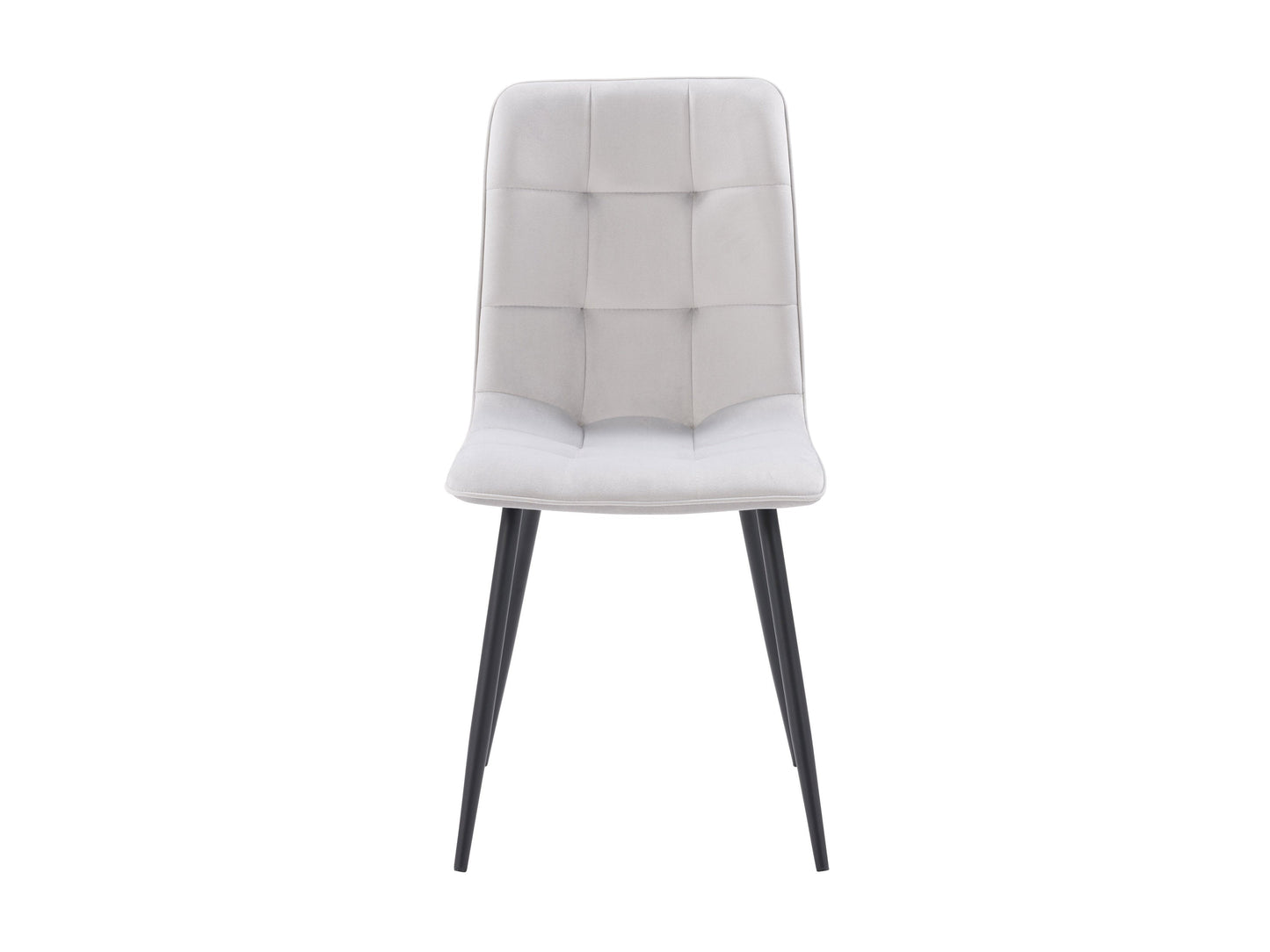 light grey Velvet Upholstered Dining Chairs, Set of 2 Nash Collection product image by CorLiving#color_light-grey