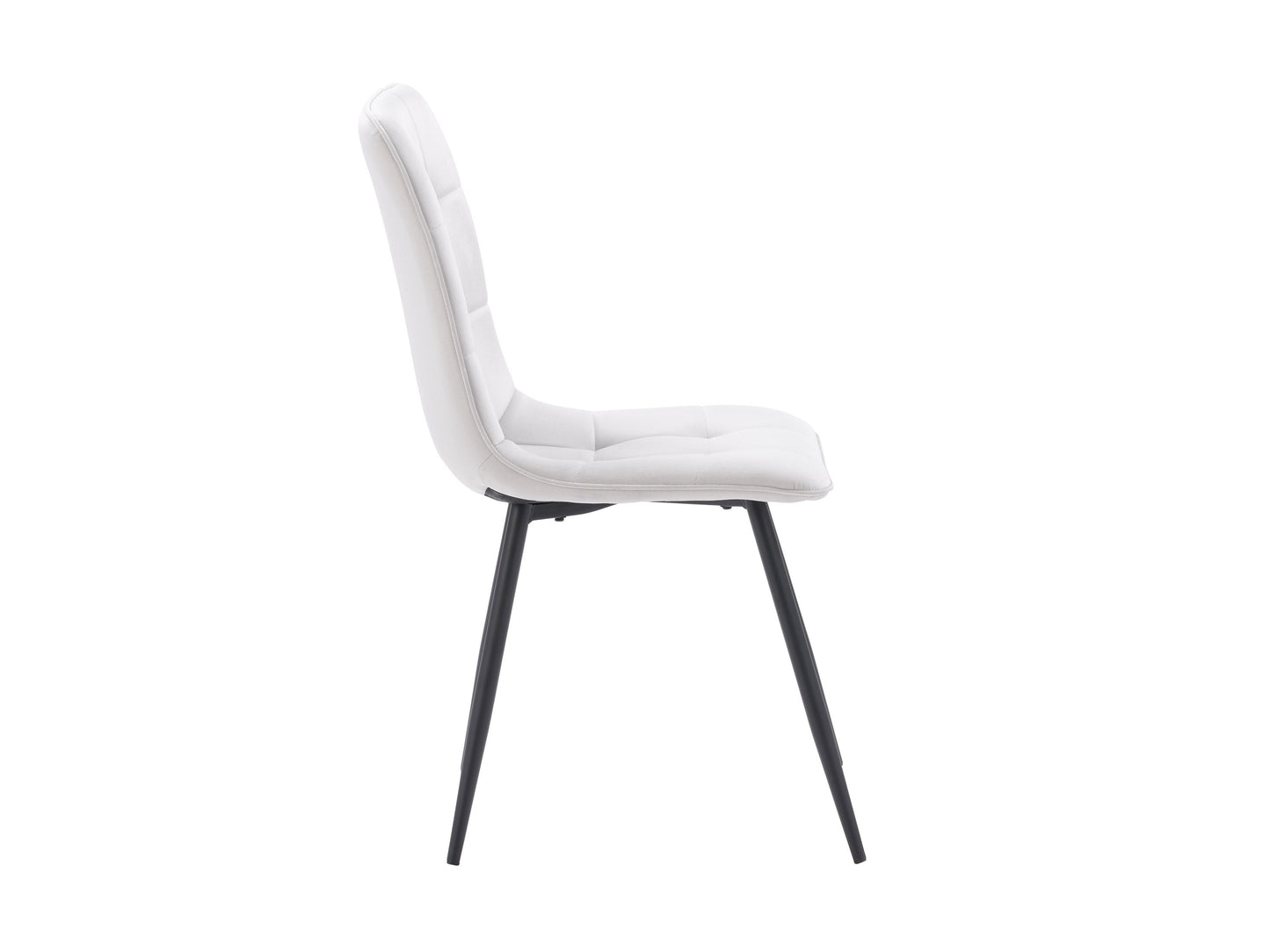 light grey Velvet Upholstered Dining Chairs, Set of 2 Nash Collection product image by CorLiving#color_light-grey