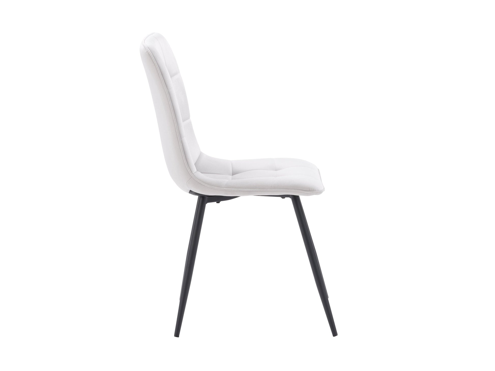 light grey Velvet Upholstered Dining Chairs, Set of 2 Nash Collection product image by CorLiving#color_light-grey