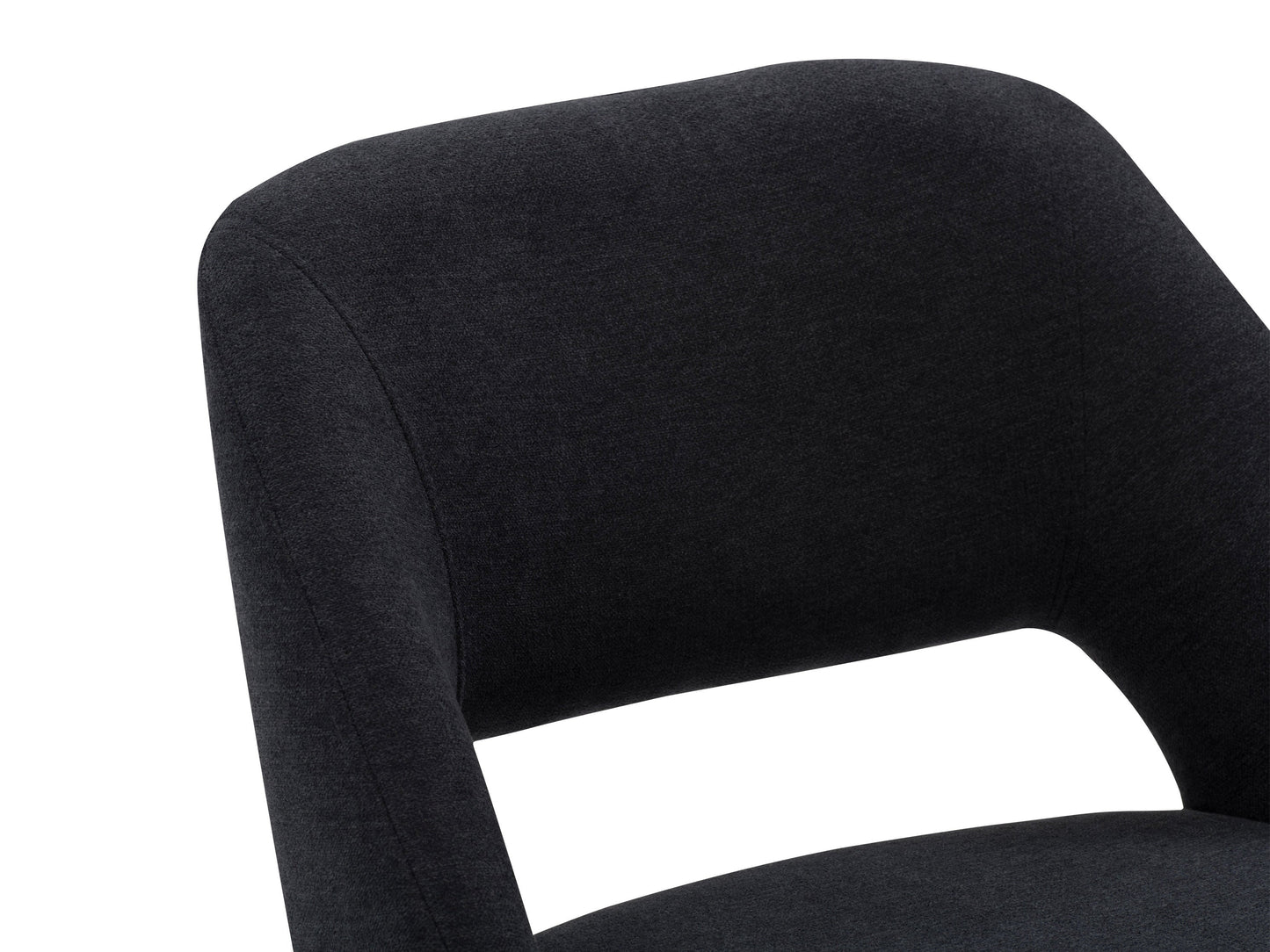 black Velvet Bar Stools Set of 2 Talia Collection detail image by CorLiving#color_black