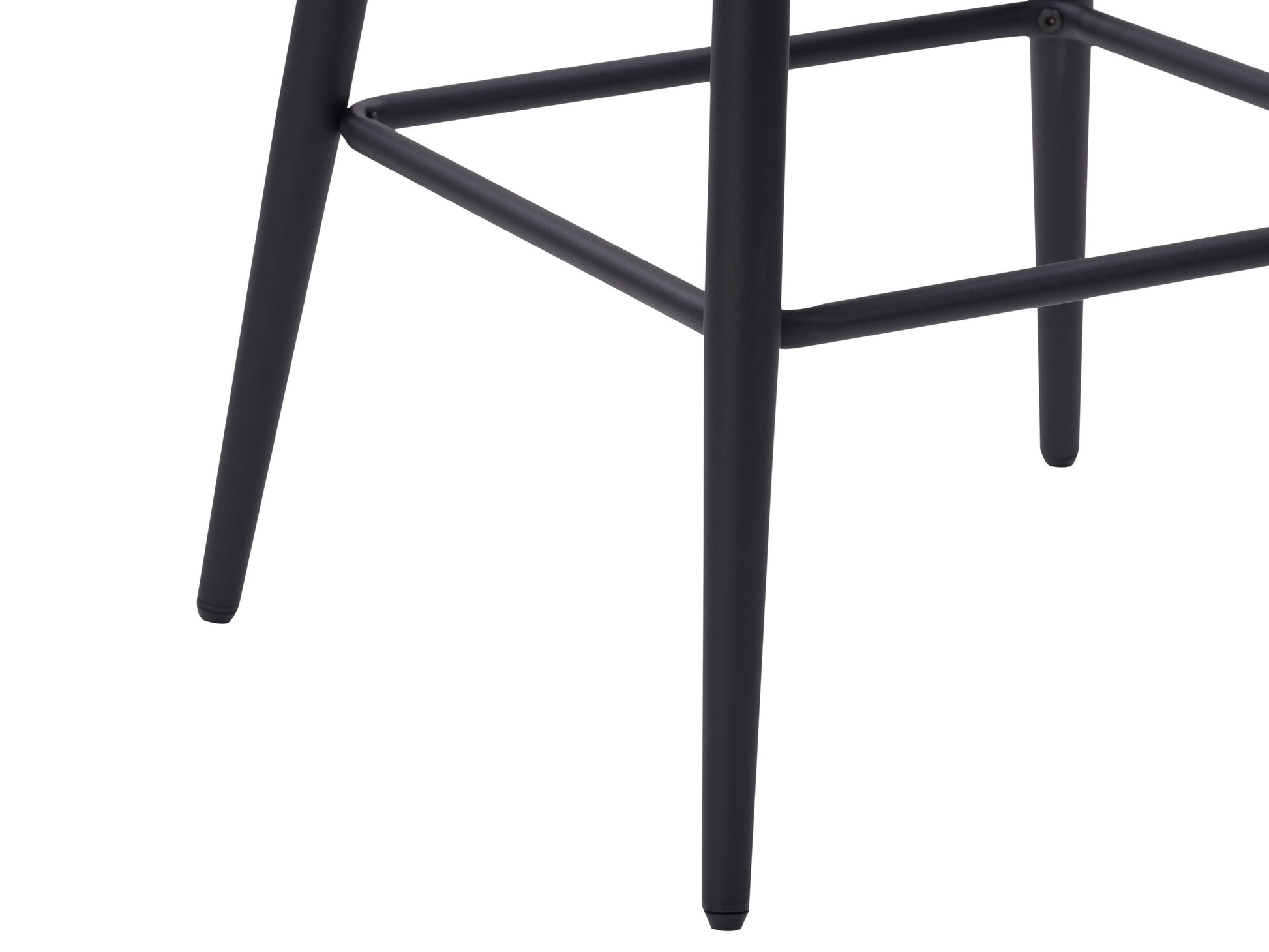 black Velvet Bar Stools Set of 2 Talia Collection detail image by CorLiving#color_black