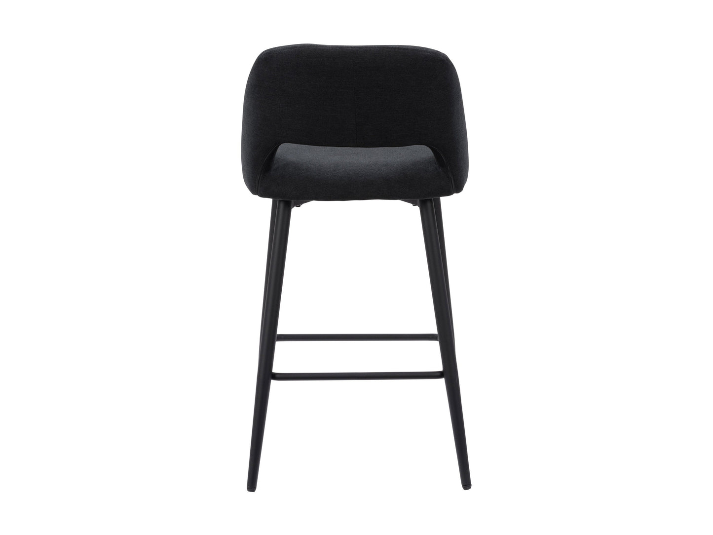 black Velvet Bar Stools Set of 2 Talia Collection product image by CorLiving#color_black