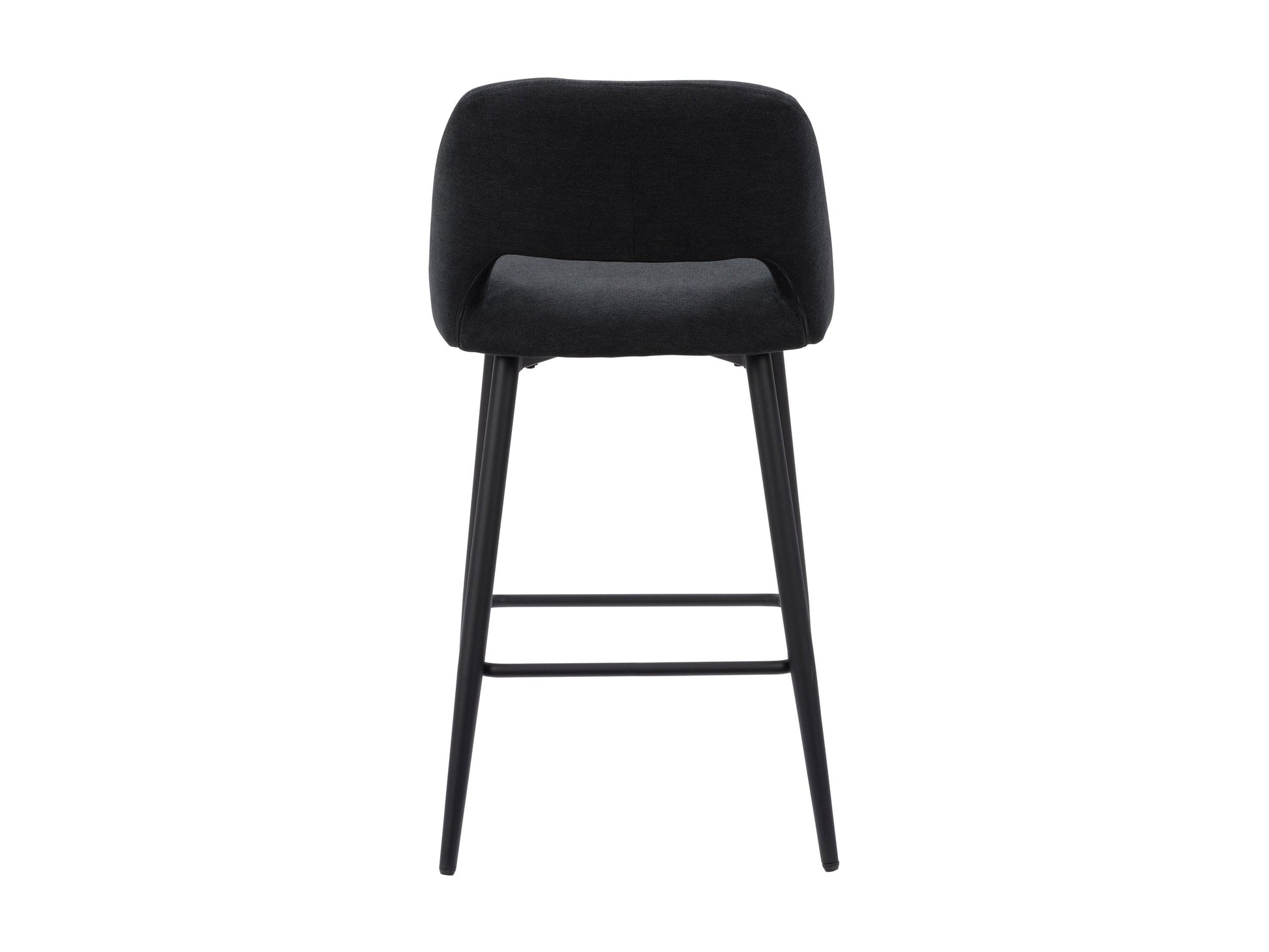 black Velvet Bar Stools Set of 2 Talia Collection product image by CorLiving#color_black