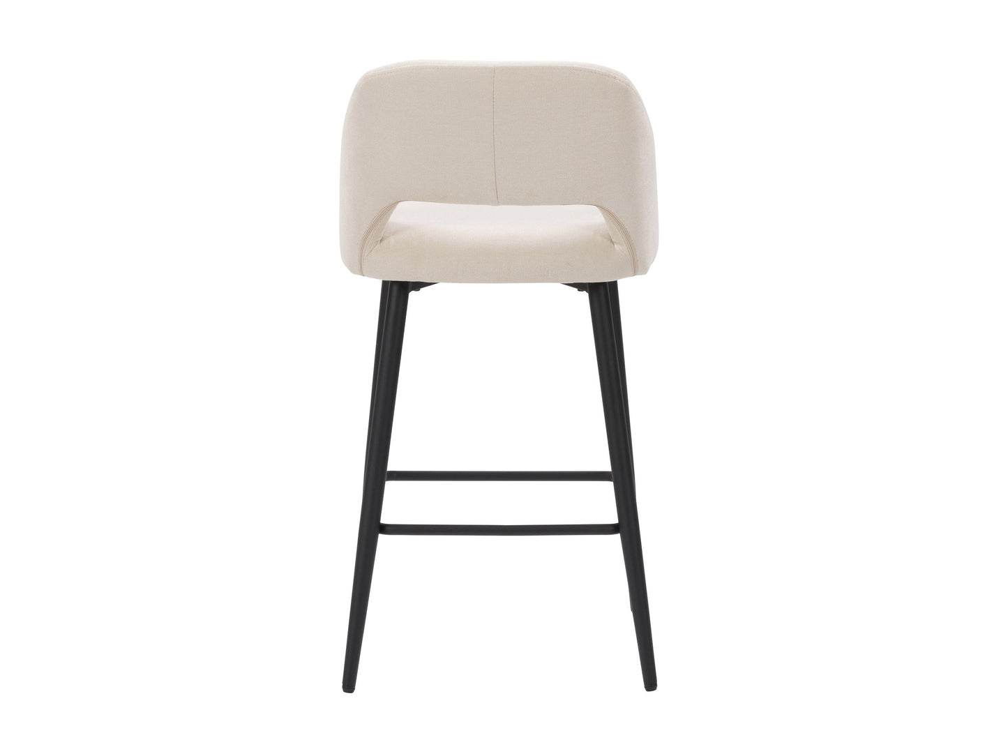 cream Velvet Bar Stools Set of 2 Talia Collection product image by CorLiving#color_cream