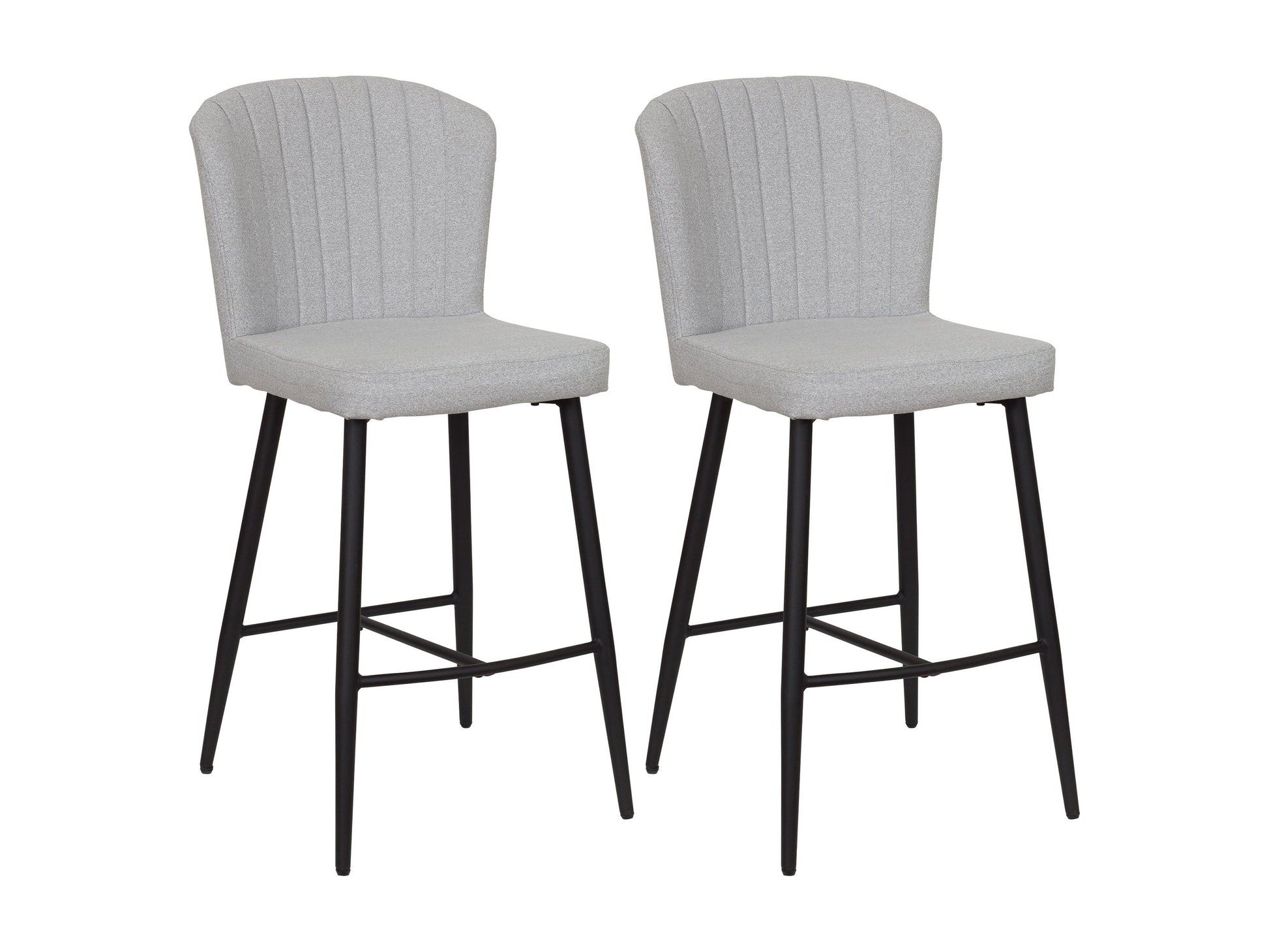 light grey Metal Bar Stools Set of 2 Jasper Collection product image by CorLiving#color_light-grey