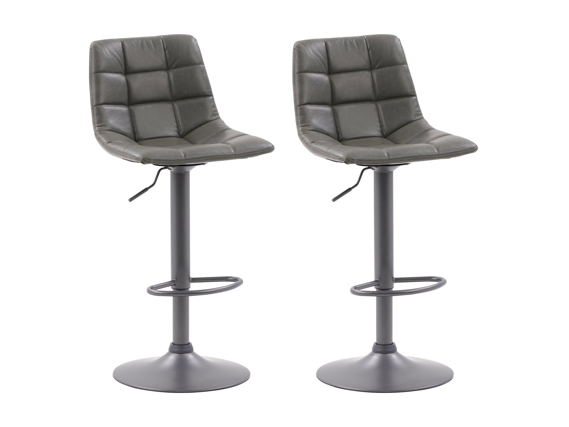 grey Swivel Bar Stools Set of 2 Palmer Collection product image by CorLiving#color_grey