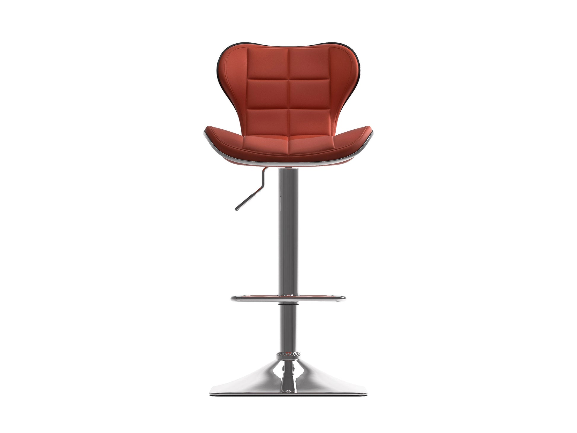 red Bar Stools with Backs Set of 2 Remi Collection product image by CorLiving#color_red