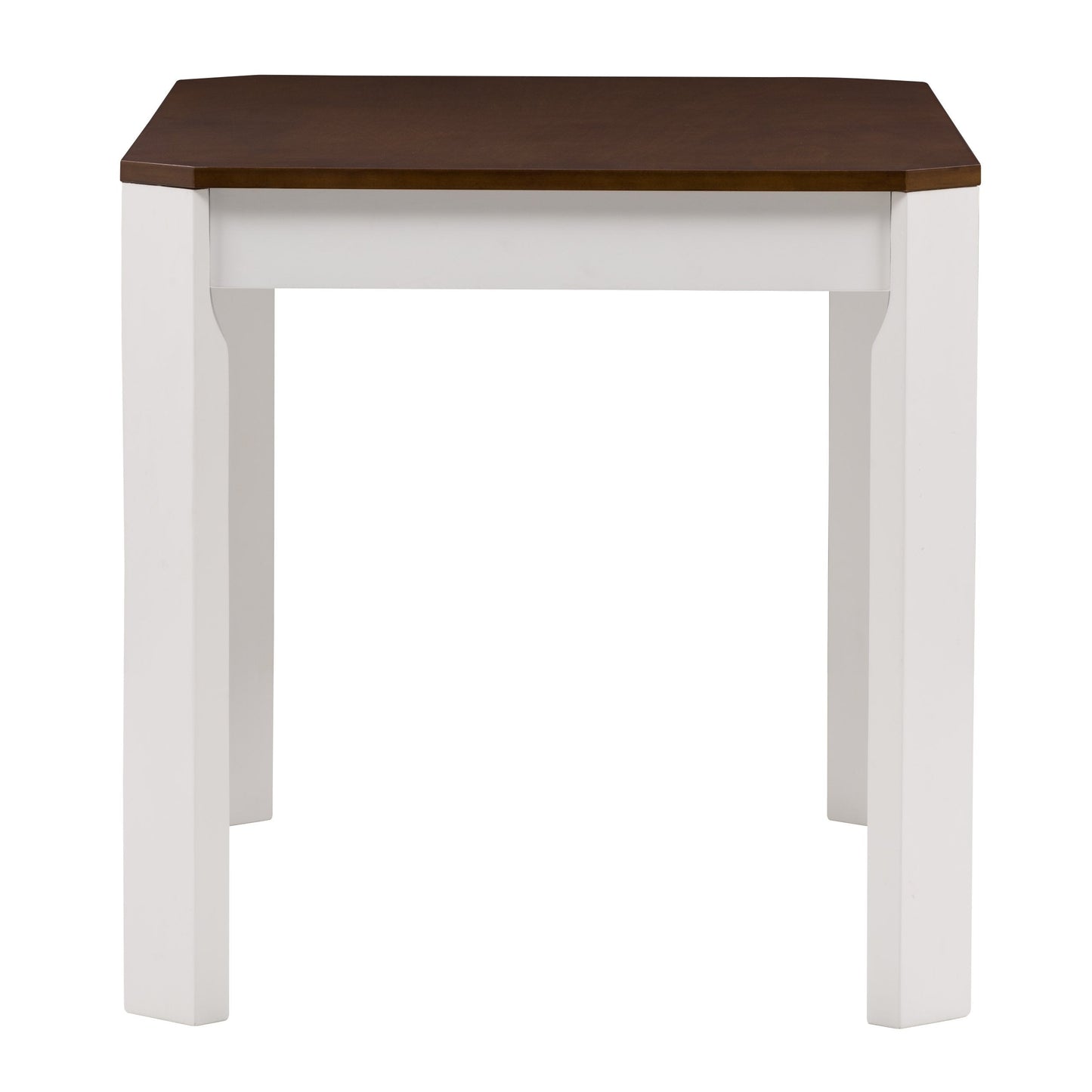 white and brown Solid Wood Dining Table Memphis Collection product image by CorLiving#color_white-and-brown