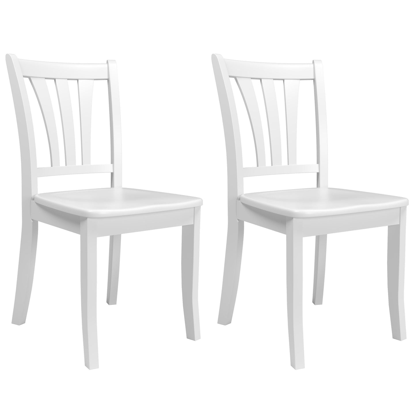 white High Back Dining Room Chairs, Set of 2 Dillon Collection product image by CorLiving#color_dillon-white