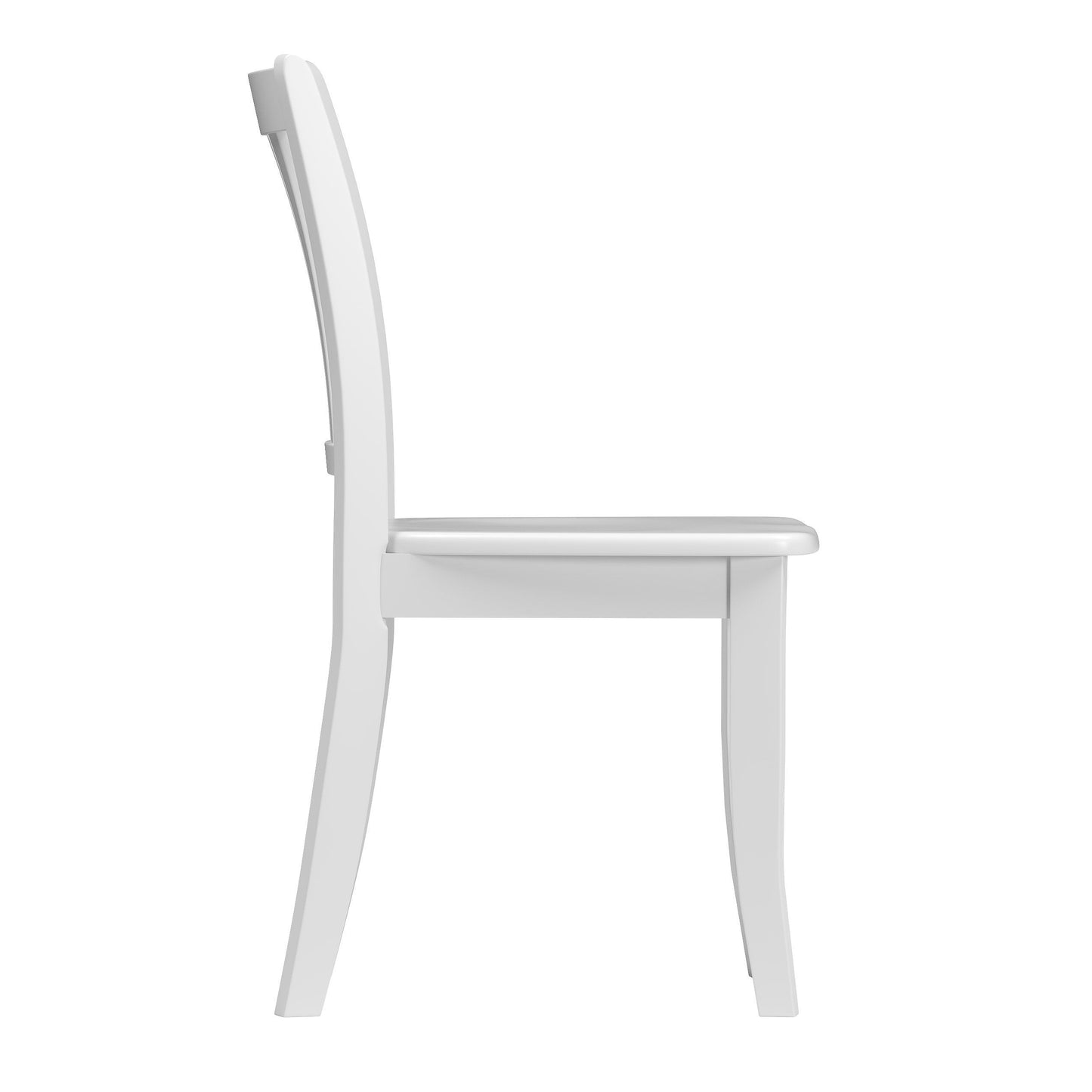white High Back Dining Room Chairs, Set of 2 Dillon Collection product image by CorLiving#color_dillon-white