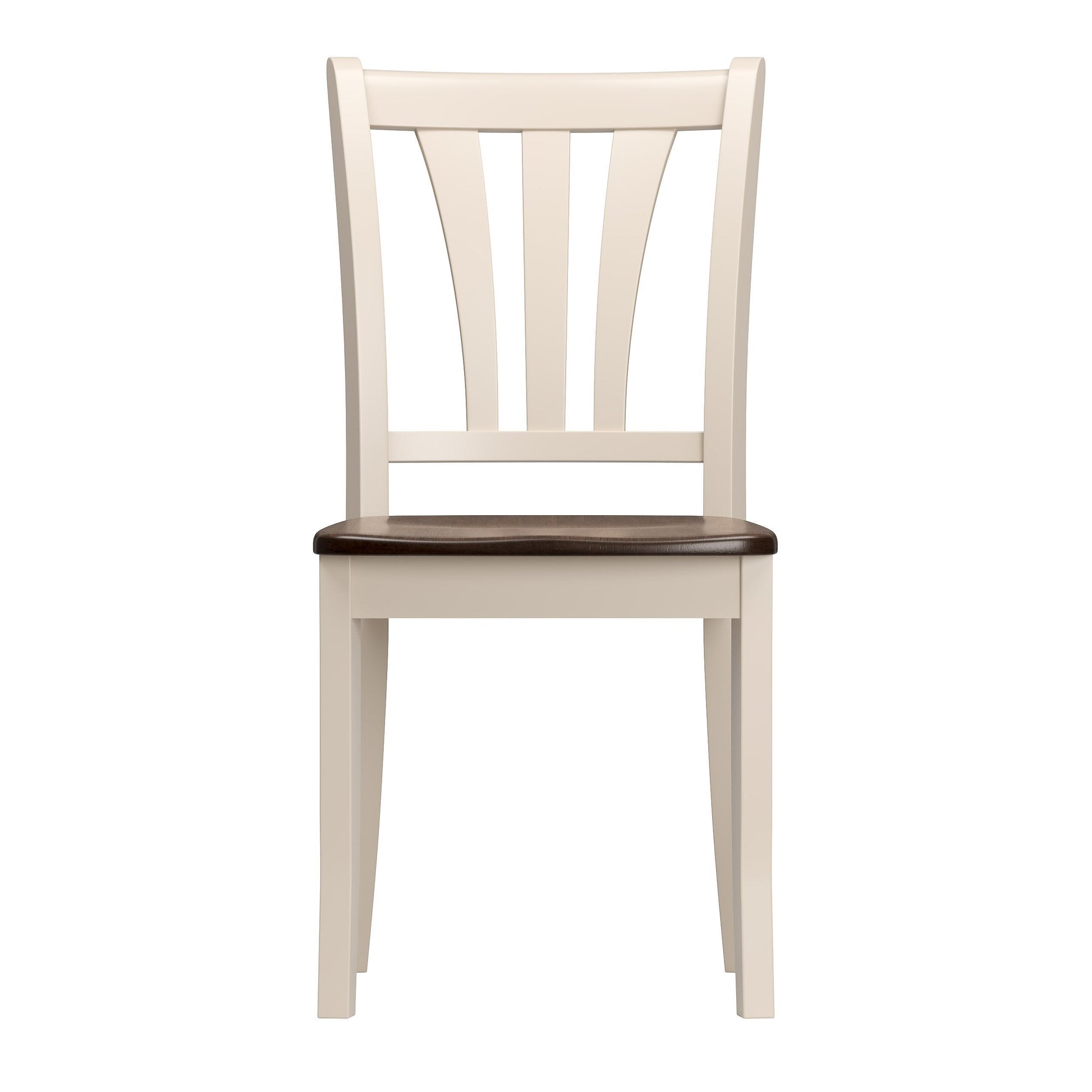dark brown and cream High Back Dining Room Chairs, Set of 2 Dillon Collection product image by CorLiving#color_dillon-dark-brown-and-cream