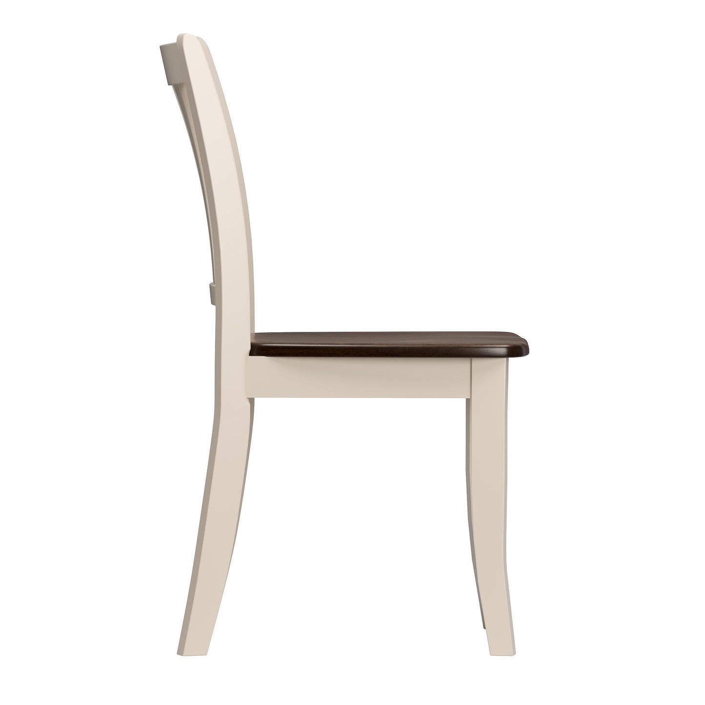 dark brown and cream High Back Dining Room Chairs, Set of 2 Dillon Collection product image by CorLiving#color_dillon-dark-brown-and-cream
