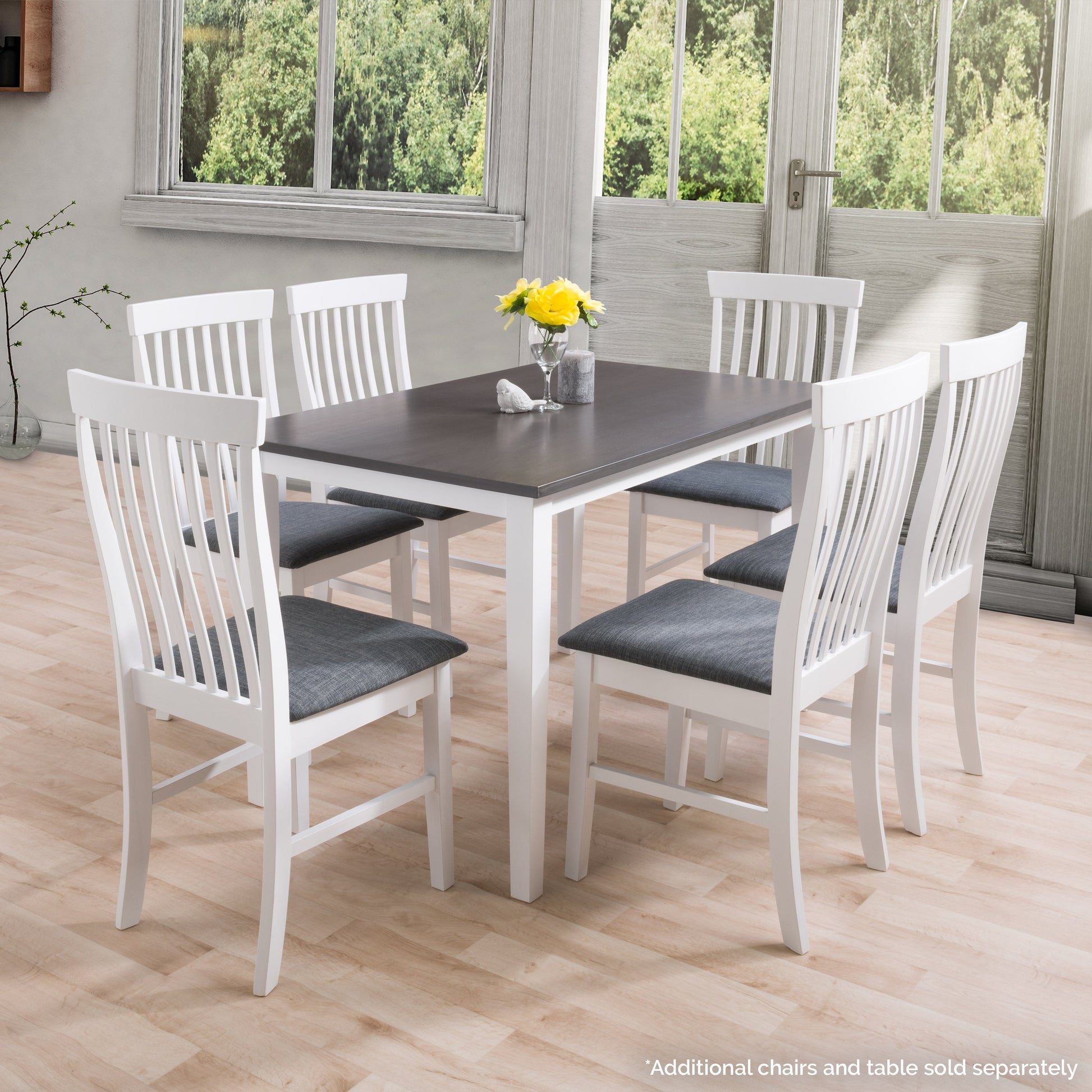 White Wooden Chairs, Set of 2 Michigan Collection lifestyle scene by CorLiving#color_white