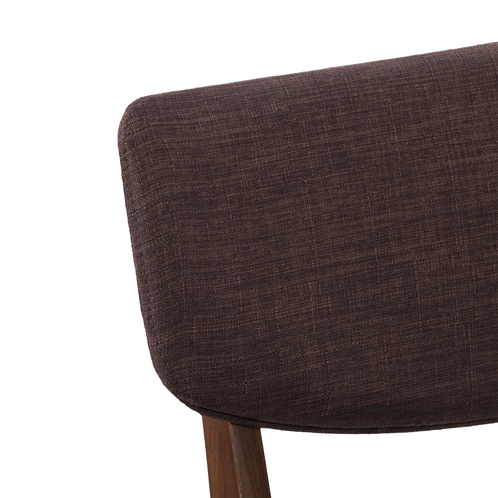 Walnut Dining Chairs, Set of 2 Branson Collection detail image by CorLiving#color_branson-walnut-and-tweed
