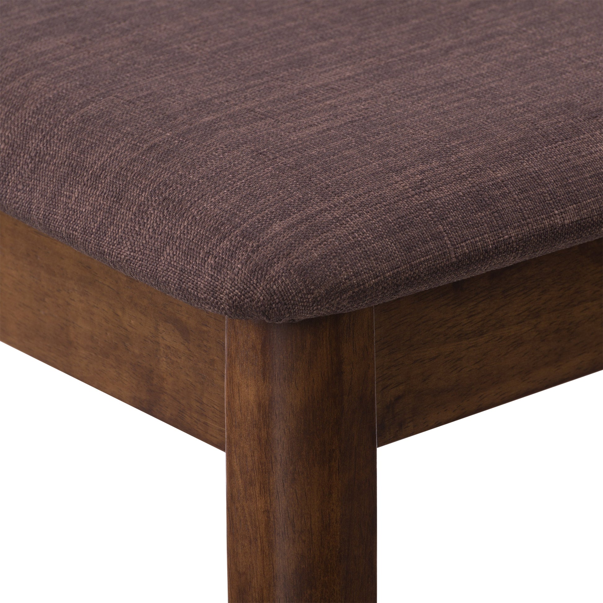 Walnut Dining Chairs, Set of 2 Branson Collection detail image by CorLiving#color_branson-walnut-and-tweed