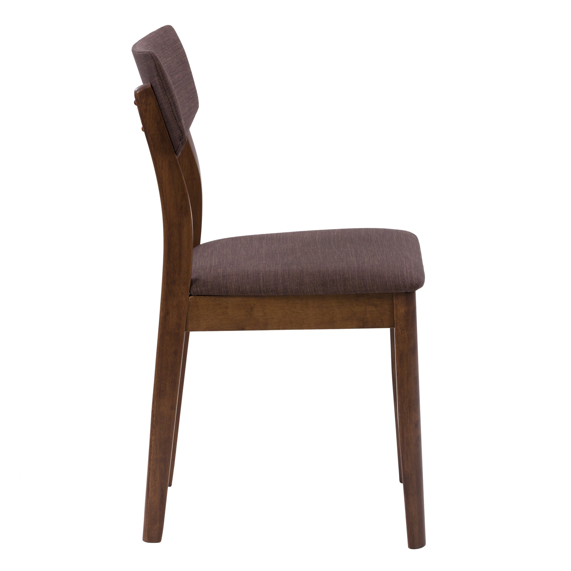 Walnut Dining Chairs, Set of 2 Branson Collection product image by CorLiving#color_branson-walnut-and-tweed