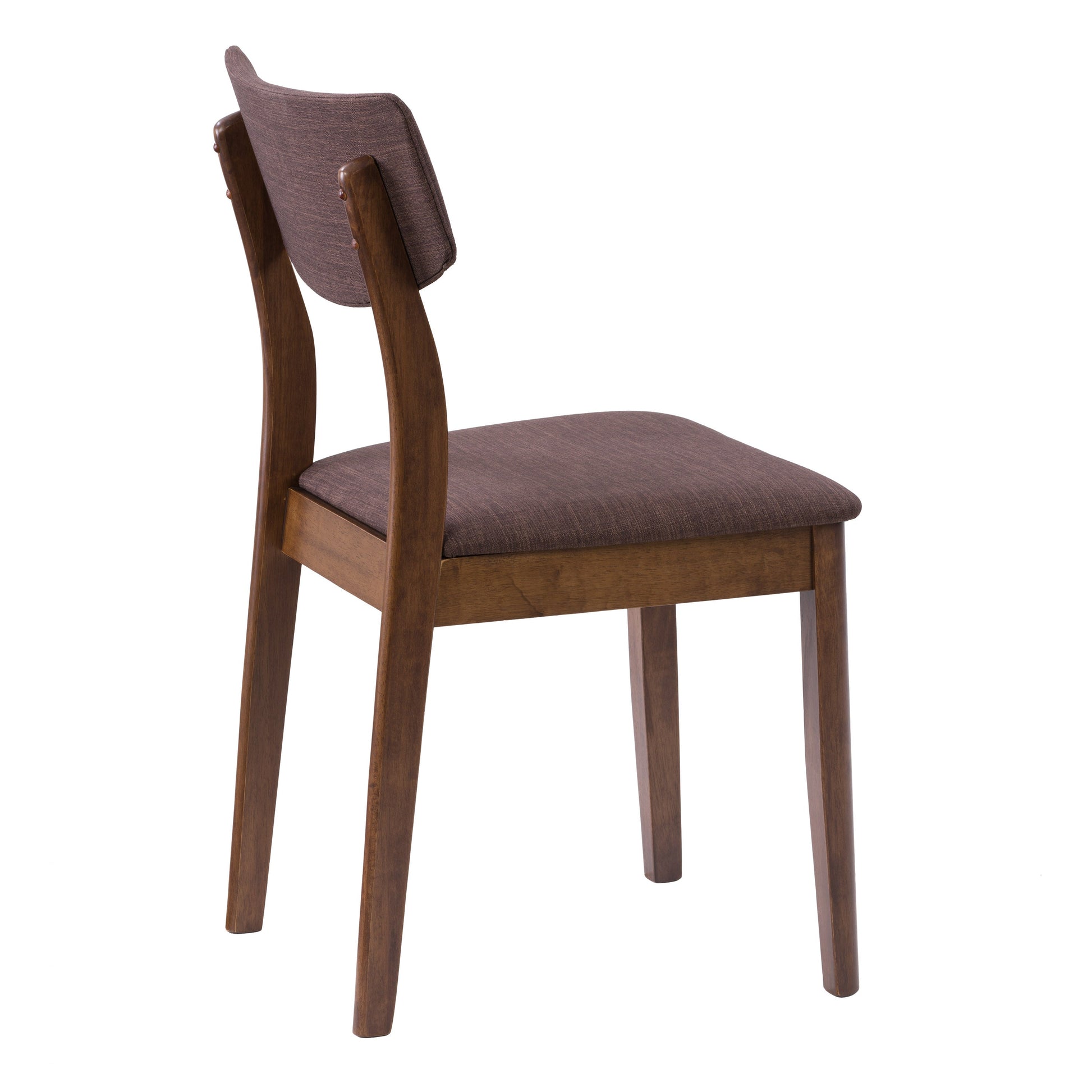 Walnut Dining Chairs, Set of 2 Branson Collection product image by CorLiving#color_branson-walnut-and-tweed