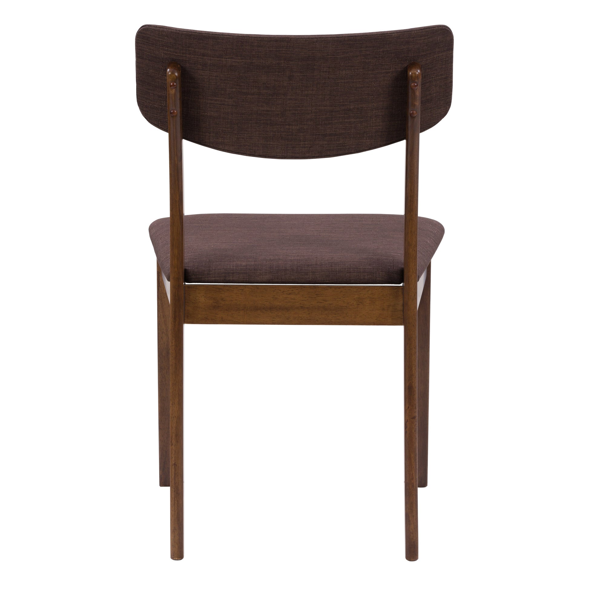 Walnut Dining Chairs, Set of 2 Branson Collection product image by CorLiving#color_branson-walnut-and-tweed