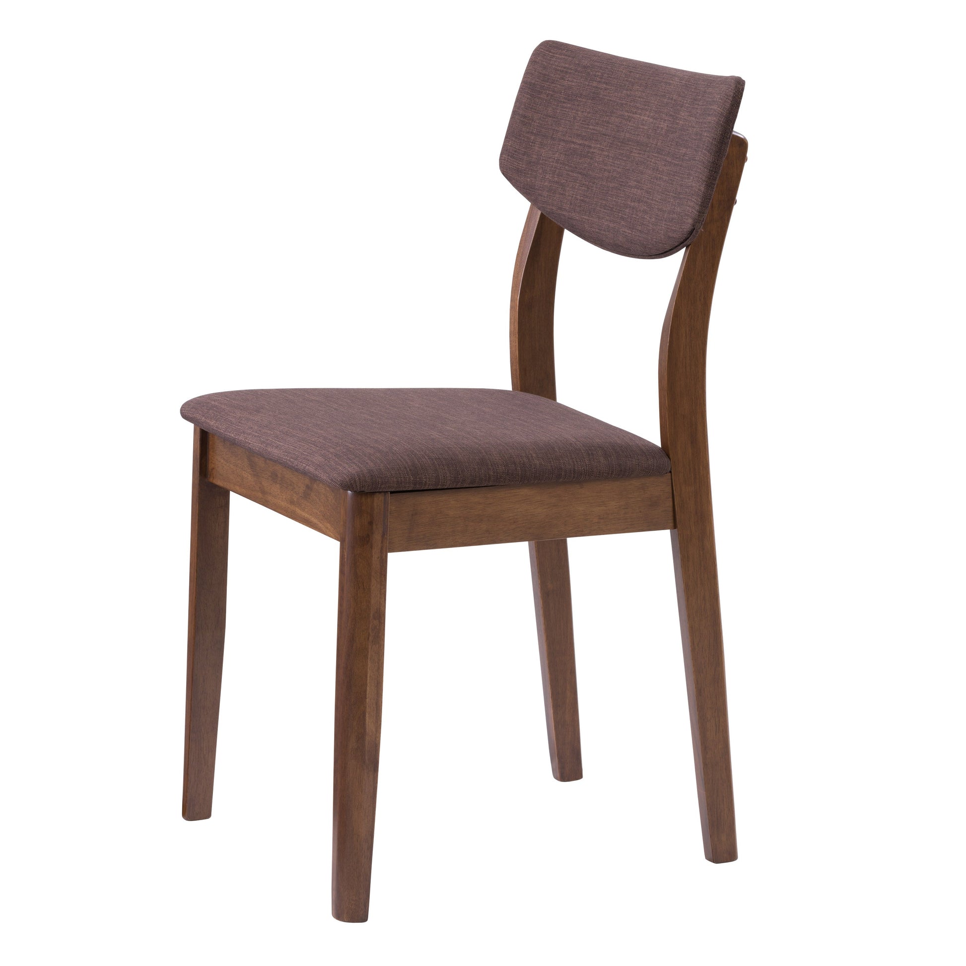 Walnut Dining Chairs, Set of 2 Branson Collection product image by CorLiving#color_branson-walnut-and-tweed