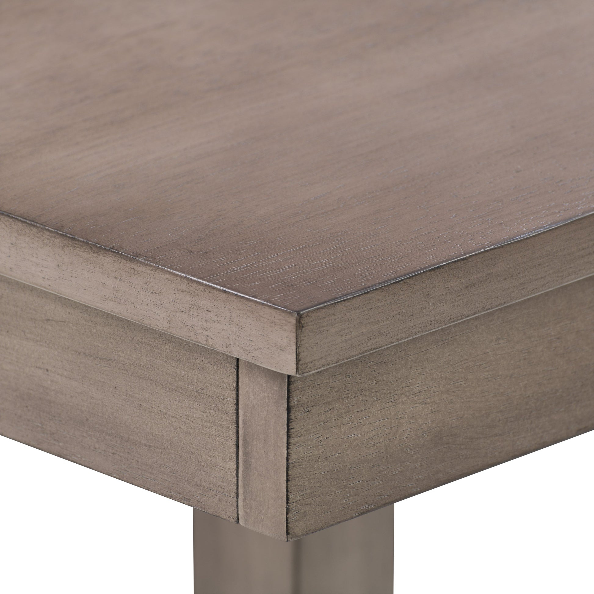 washed grey Counter Height Dining Table Tuscany Collection detail image by CorLiving#color_washed-grey