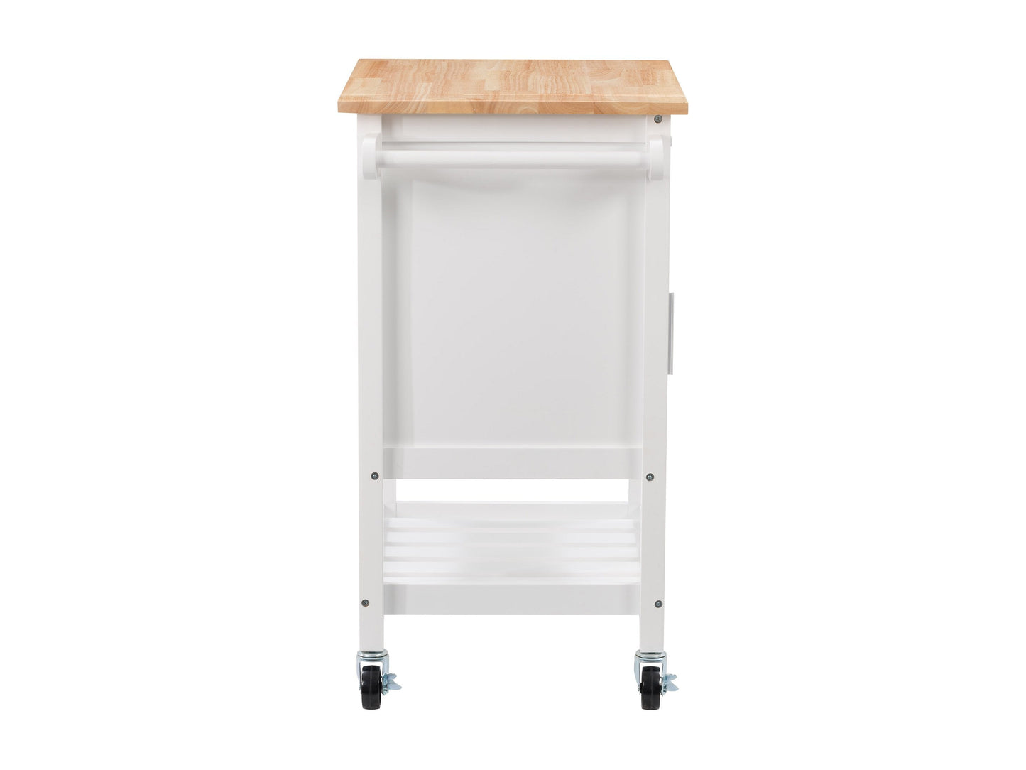 white Kitchen Cart on Wheels Callan Collection product image by CorLiving#color_white