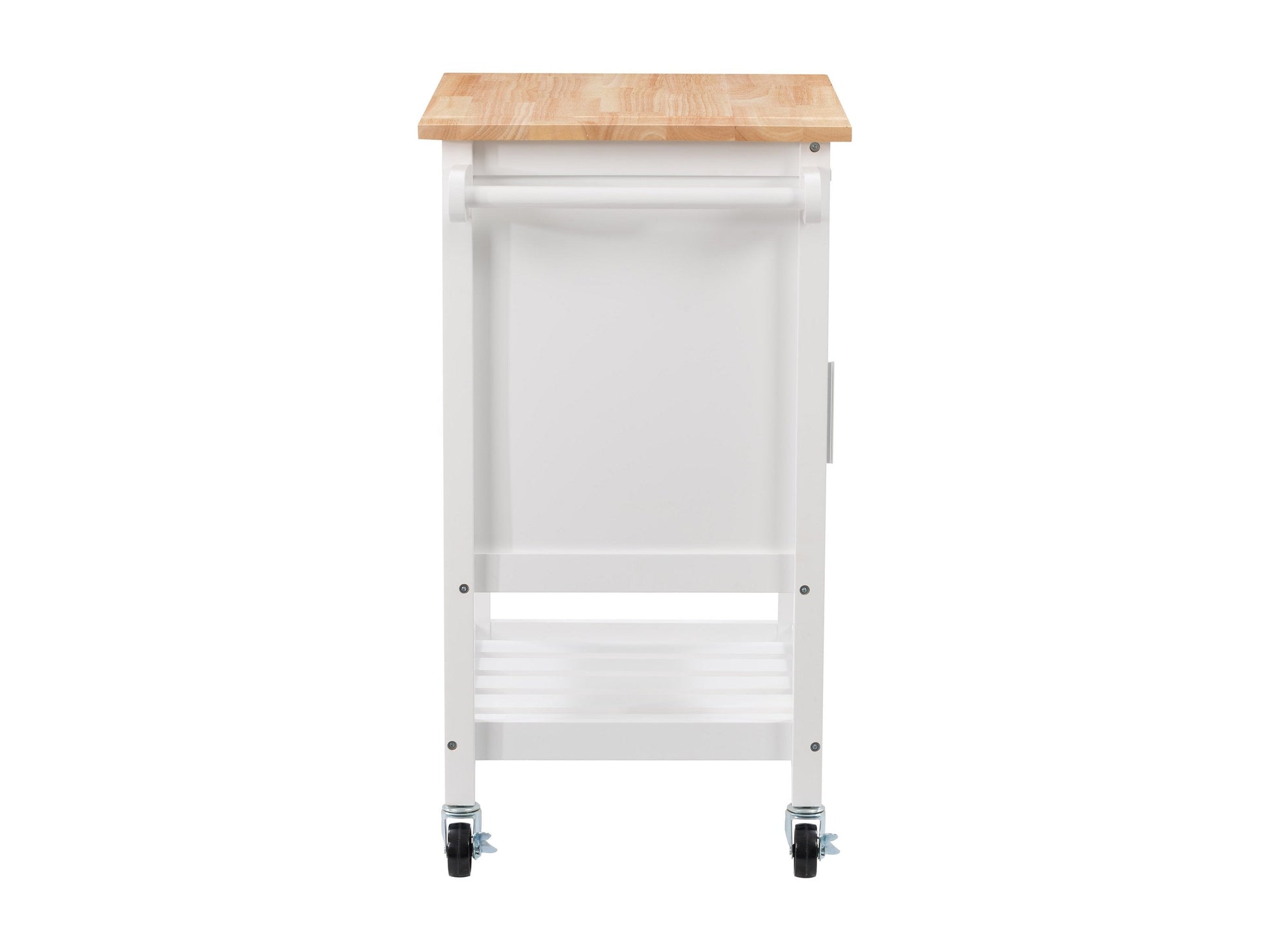 white Kitchen Cart on Wheels Callan Collection product image by CorLiving#color_white