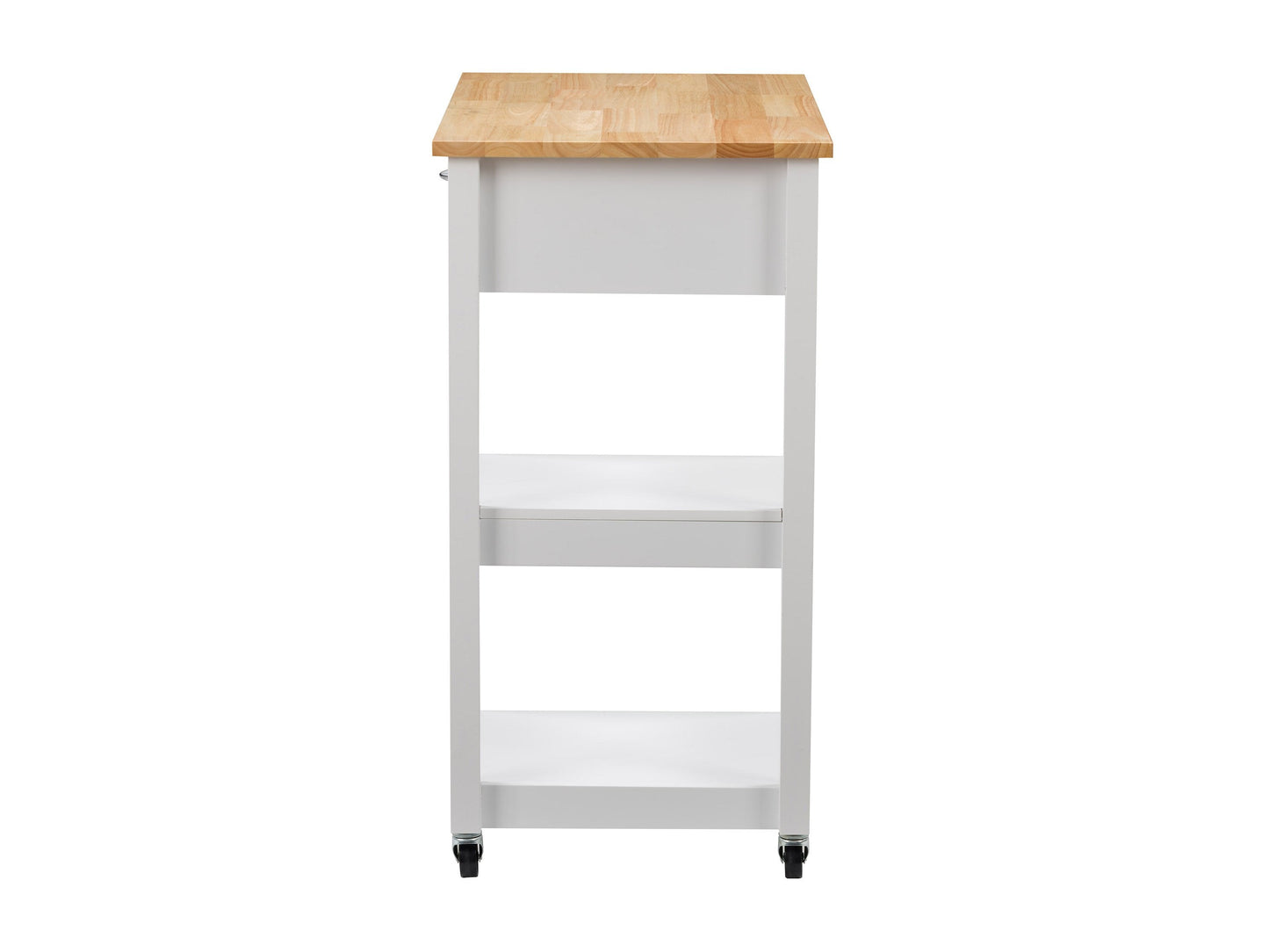 white Kitchen Cart on Wheels Chase Collection product image by CorLiving#color_white