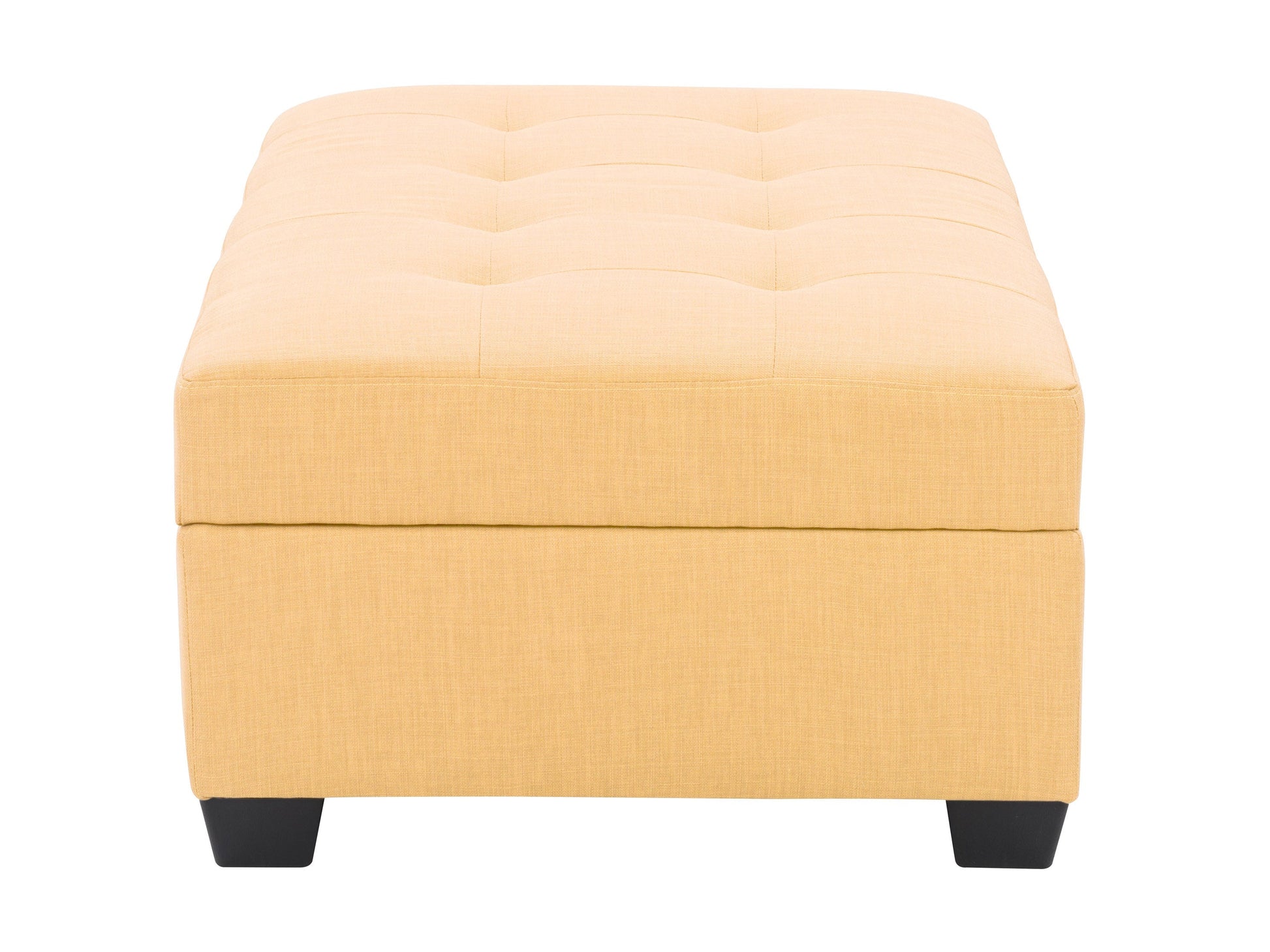 yellow Tufted Storage Bench Antonio Collection product image by CorLiving#color_antonio-yellow
