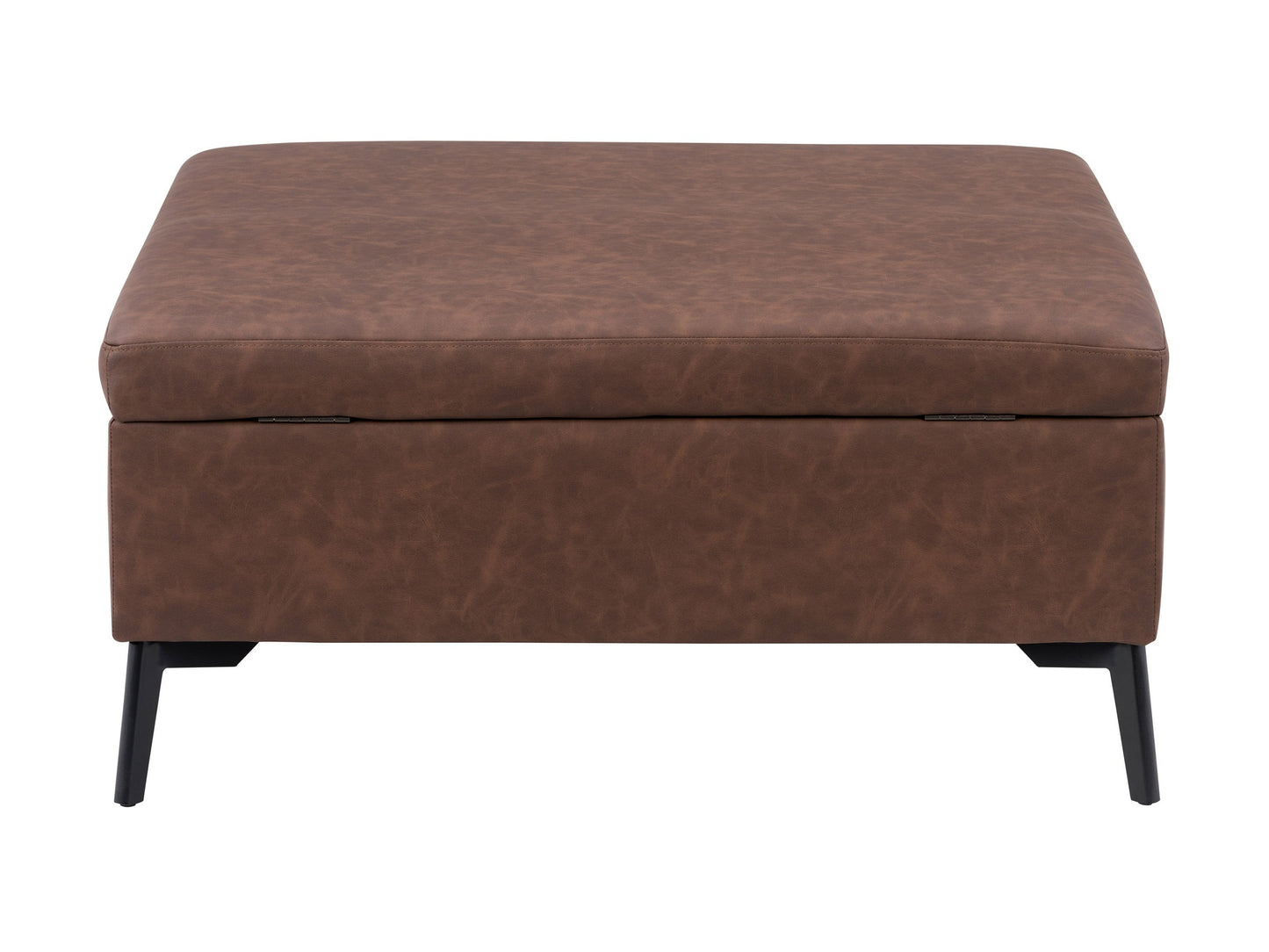 dark brown Mid-Century Modern Ottoman Linden Collection product image by CorLiving#color_linden-dark-brown