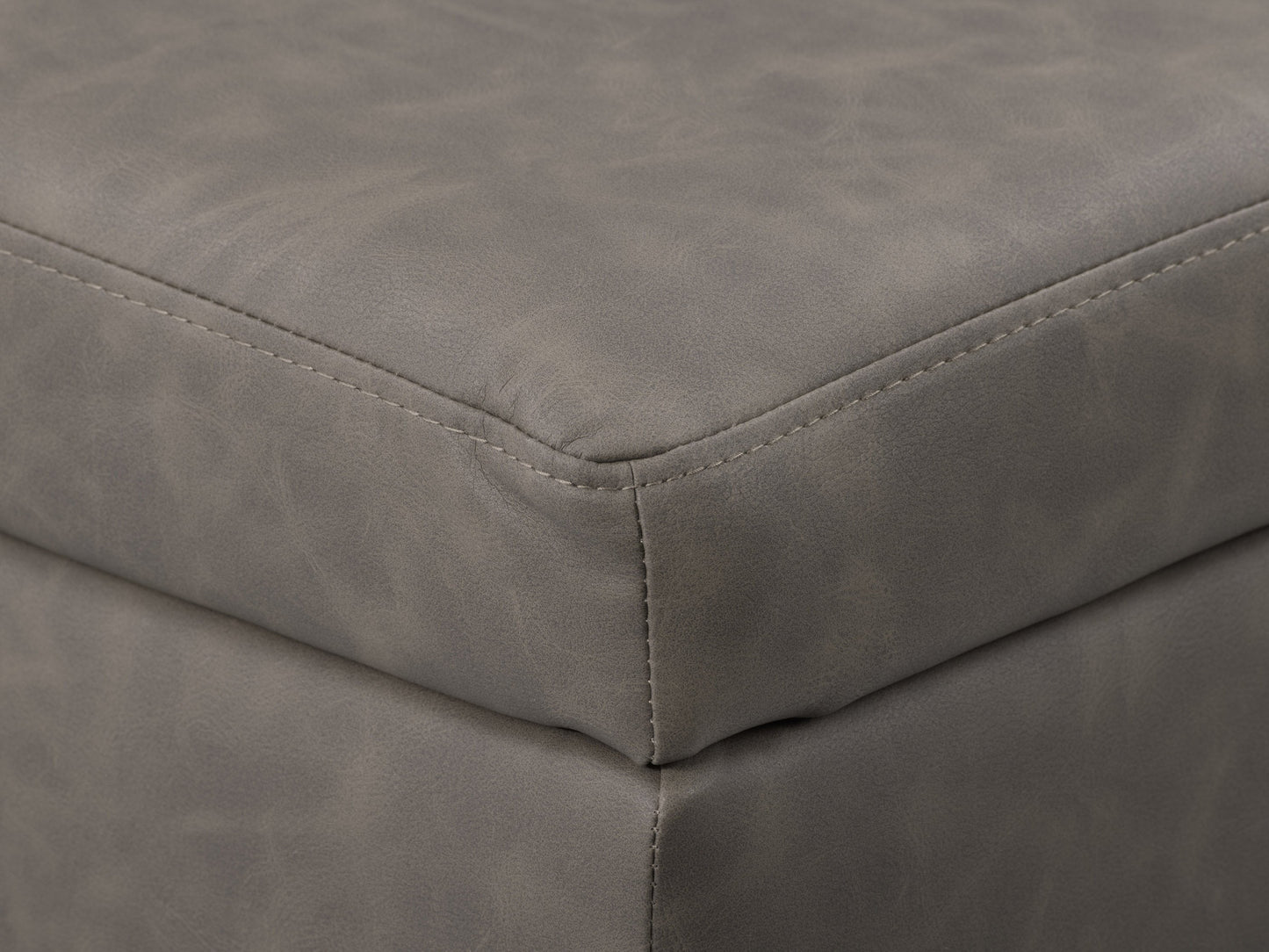 grey Mid-Century Modern Ottoman Linden Collection detail image by CorLiving#color_linden-grey