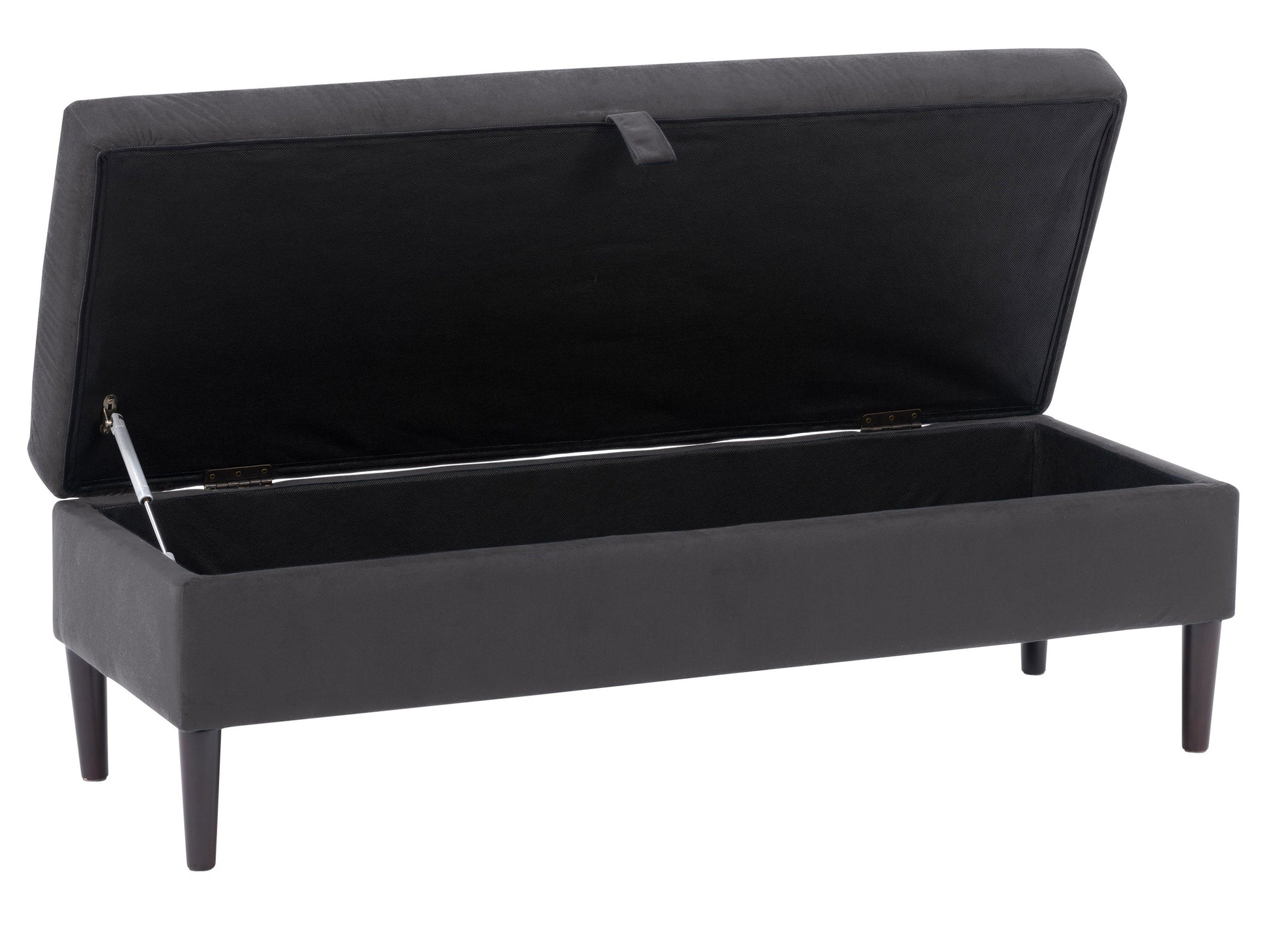 dark grey Velvet Storage Bench Perry Collection product image by CorLiving#color_perry-dark-grey