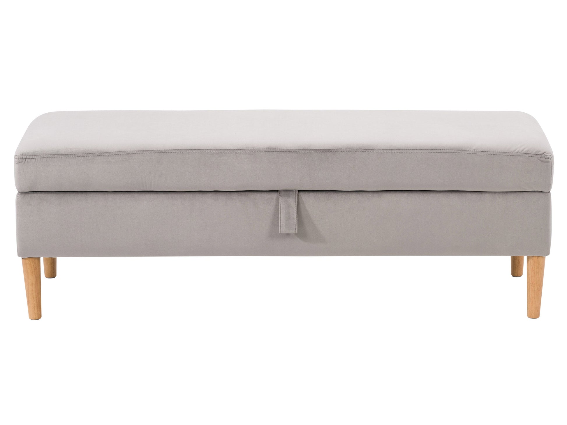 light grey Velvet Storage Bench Perry Collection product image by CorLiving#color_perry-light-grey