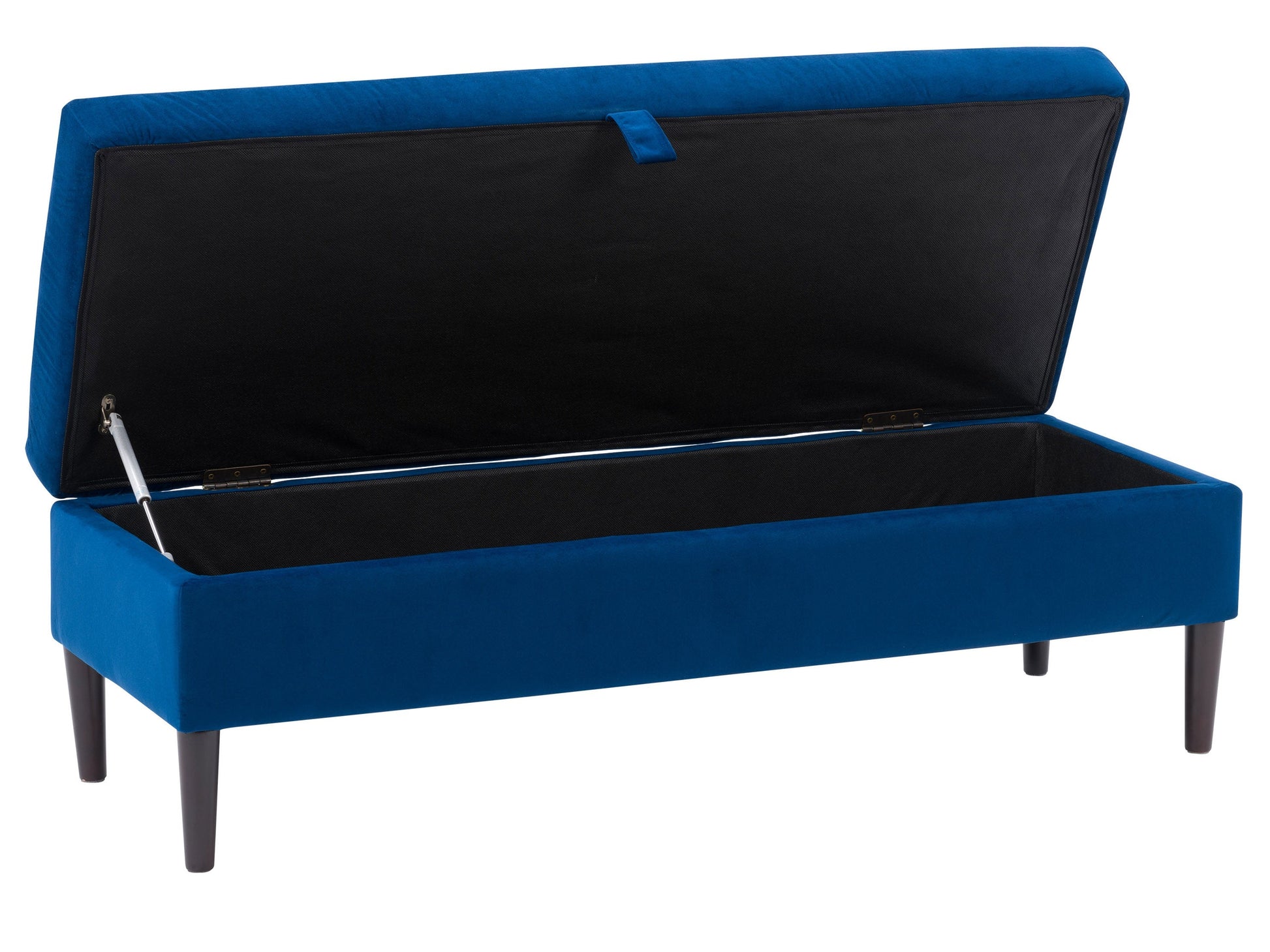 blue Velvet Storage Bench Perry Collection product image by CorLiving#color_perry-blue