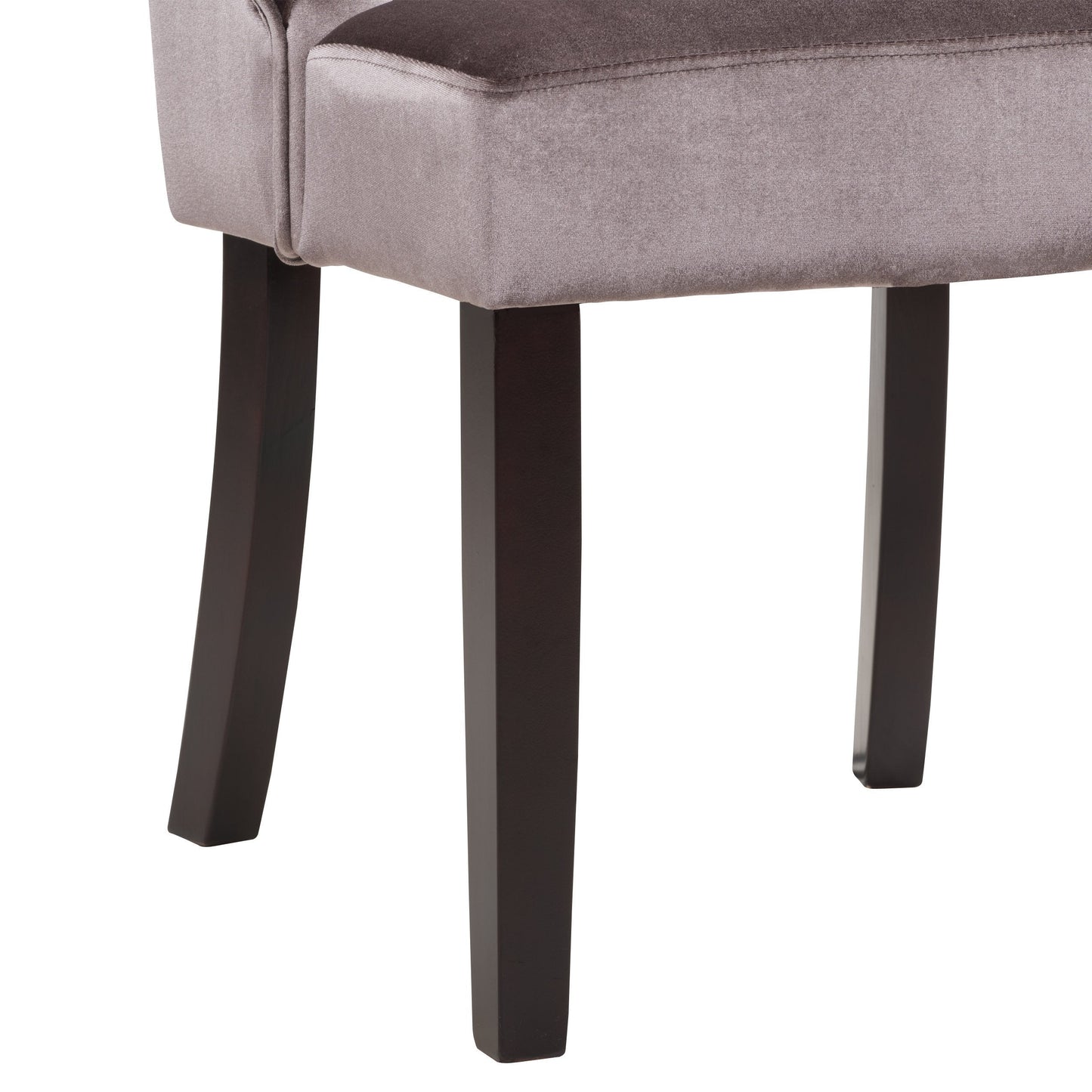 mauve Velvet Accent Chairs Set of 2 Antonio Collection detail image by CorLiving#color_mauve