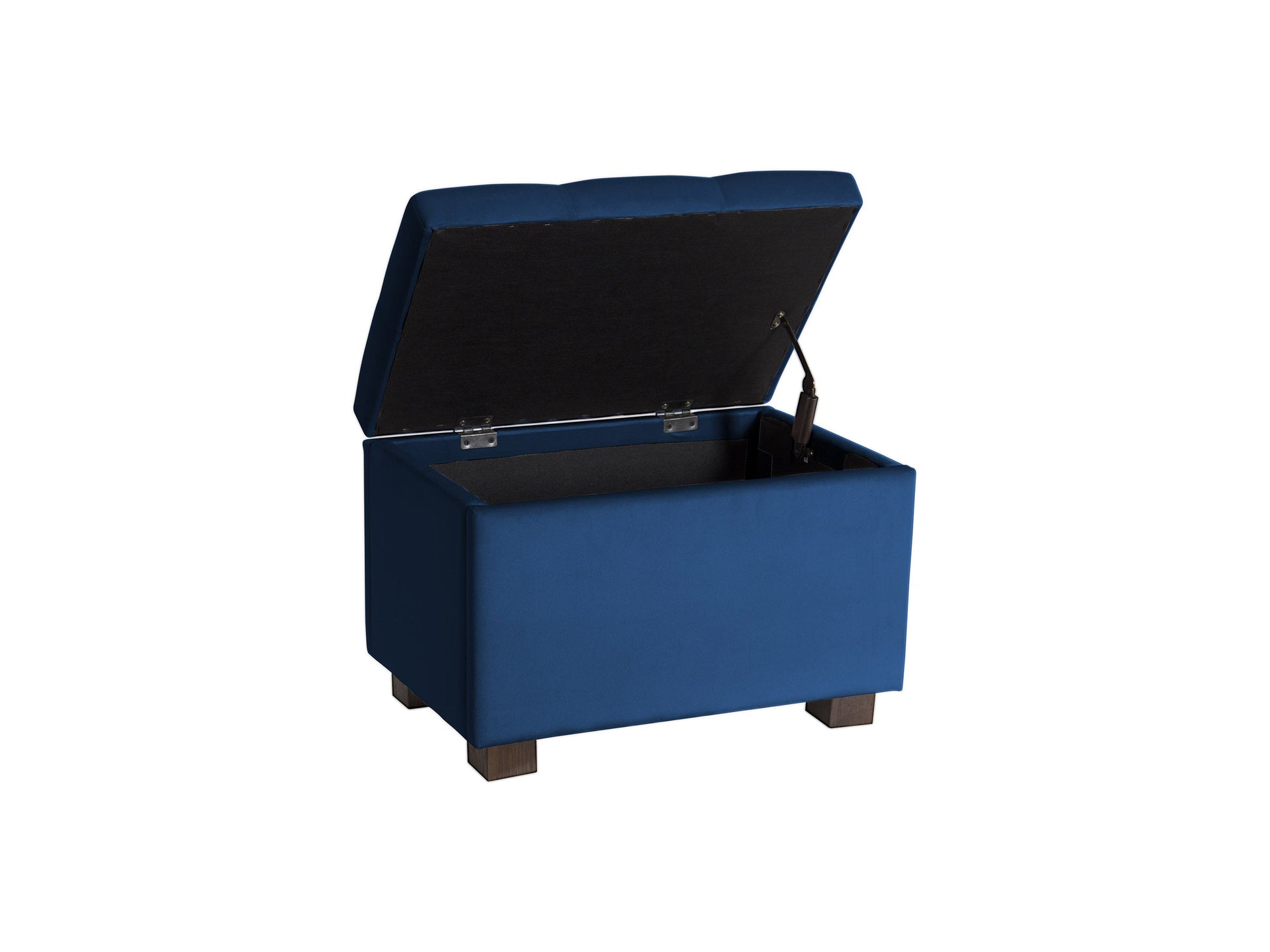 blue Velvet Ottoman with Storage Asha Collection product image by CorLiving#color_asha-blue